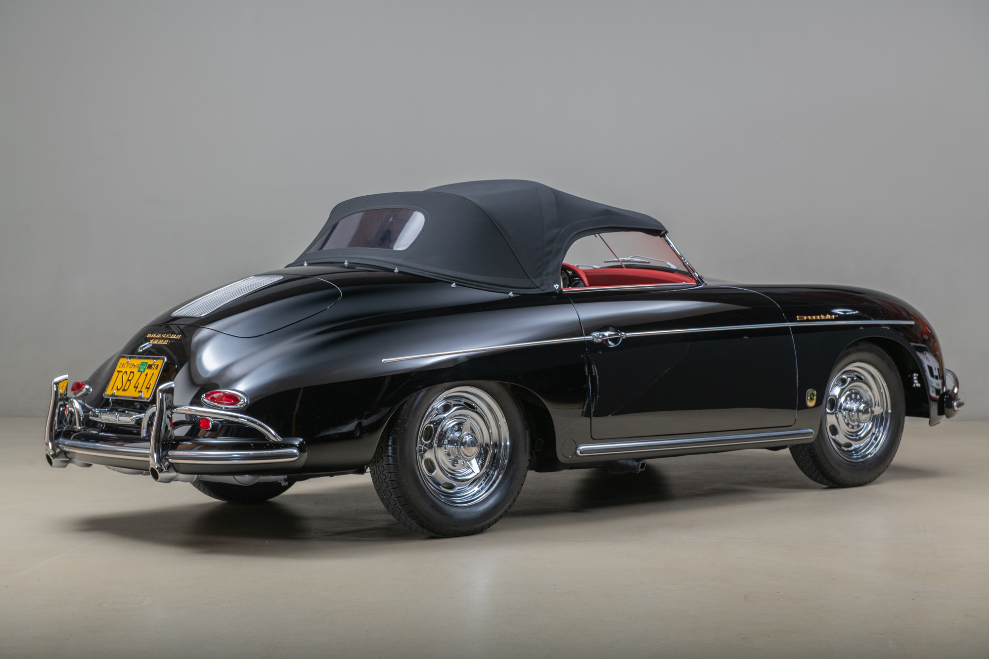 1958 Porsche 356A Speedster , BLACK, VIN 84484, MILEAGE 66811