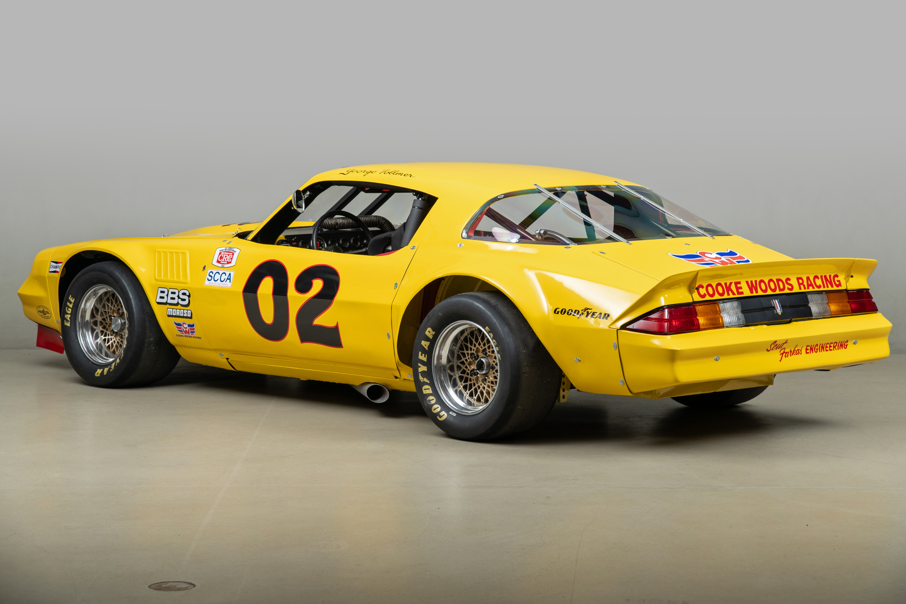 1981 Chevrolet Camaro Trans Am Race Car , YELLOW, VIN RBP 8124