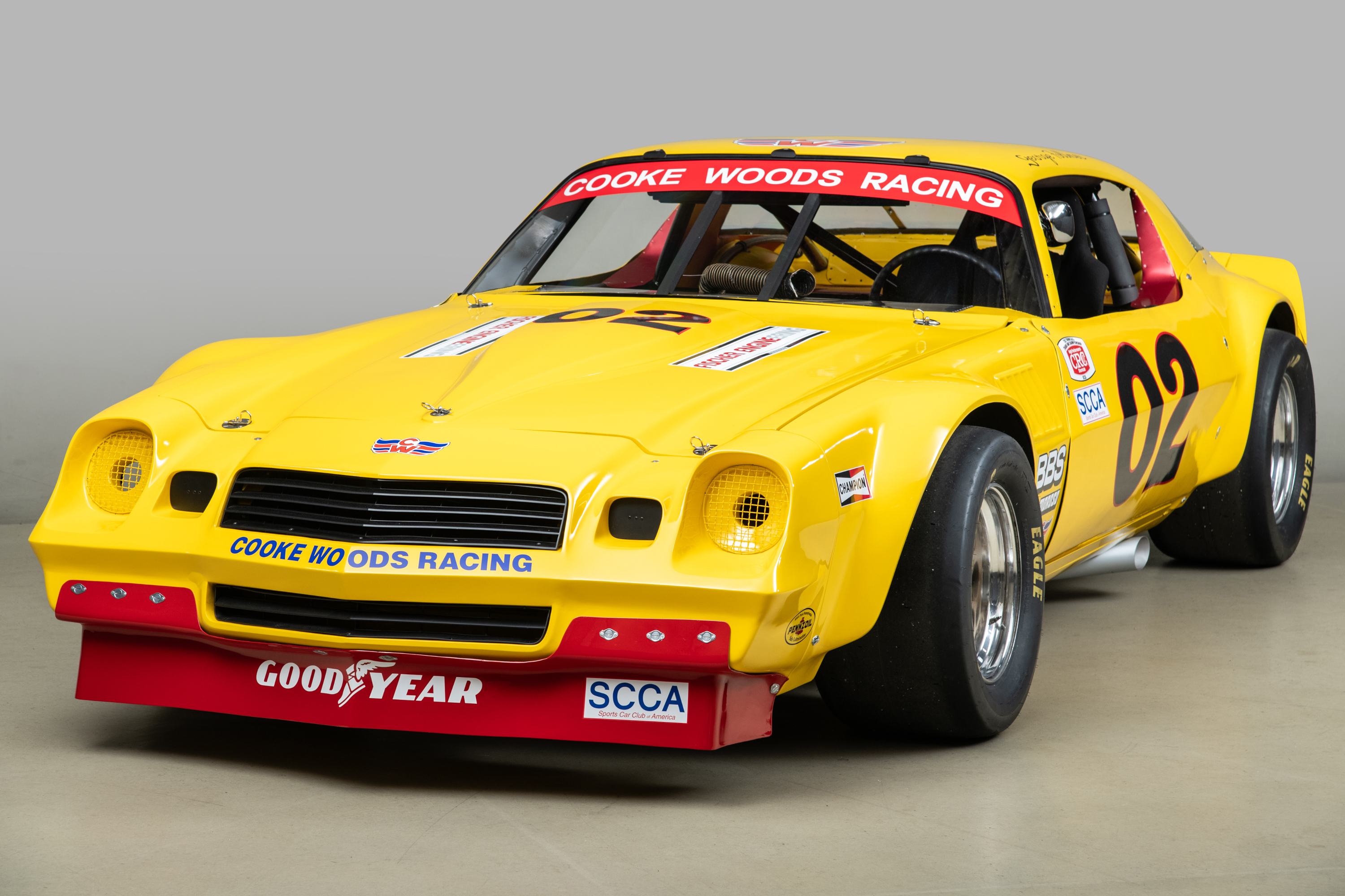1981 Chevrolet Camaro Trans Am Race Car , YELLOW, VIN RBP 8124