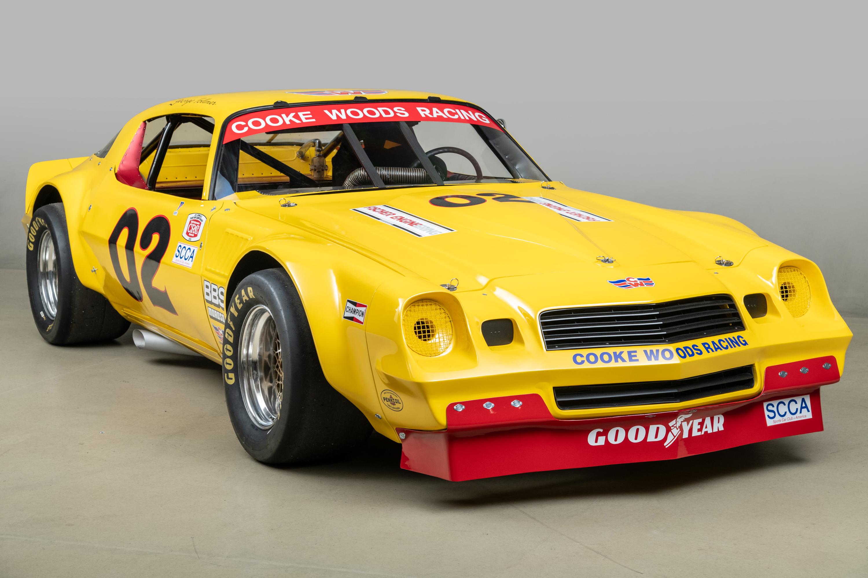 1981 Chevrolet Camaro Trans Am Race Car , YELLOW, VIN RBP 8124