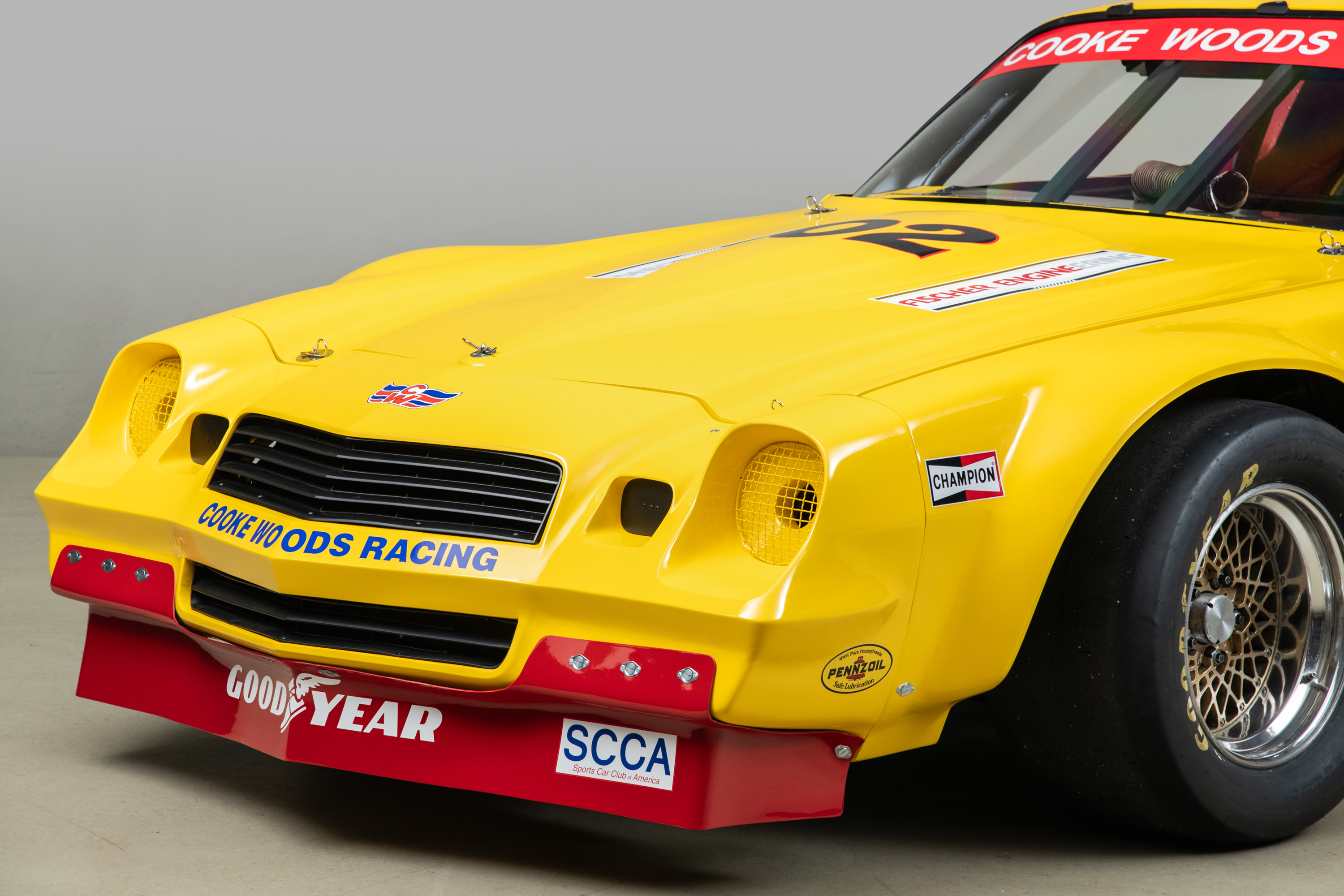 1981 Chevrolet Camaro Trans Am Race Car , YELLOW, VIN RBP 8124