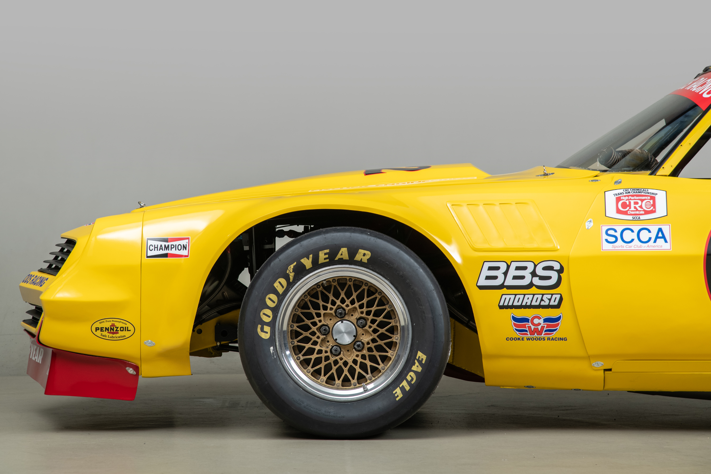 1981 Chevrolet Camaro Trans Am Race Car , YELLOW, VIN RBP 8124