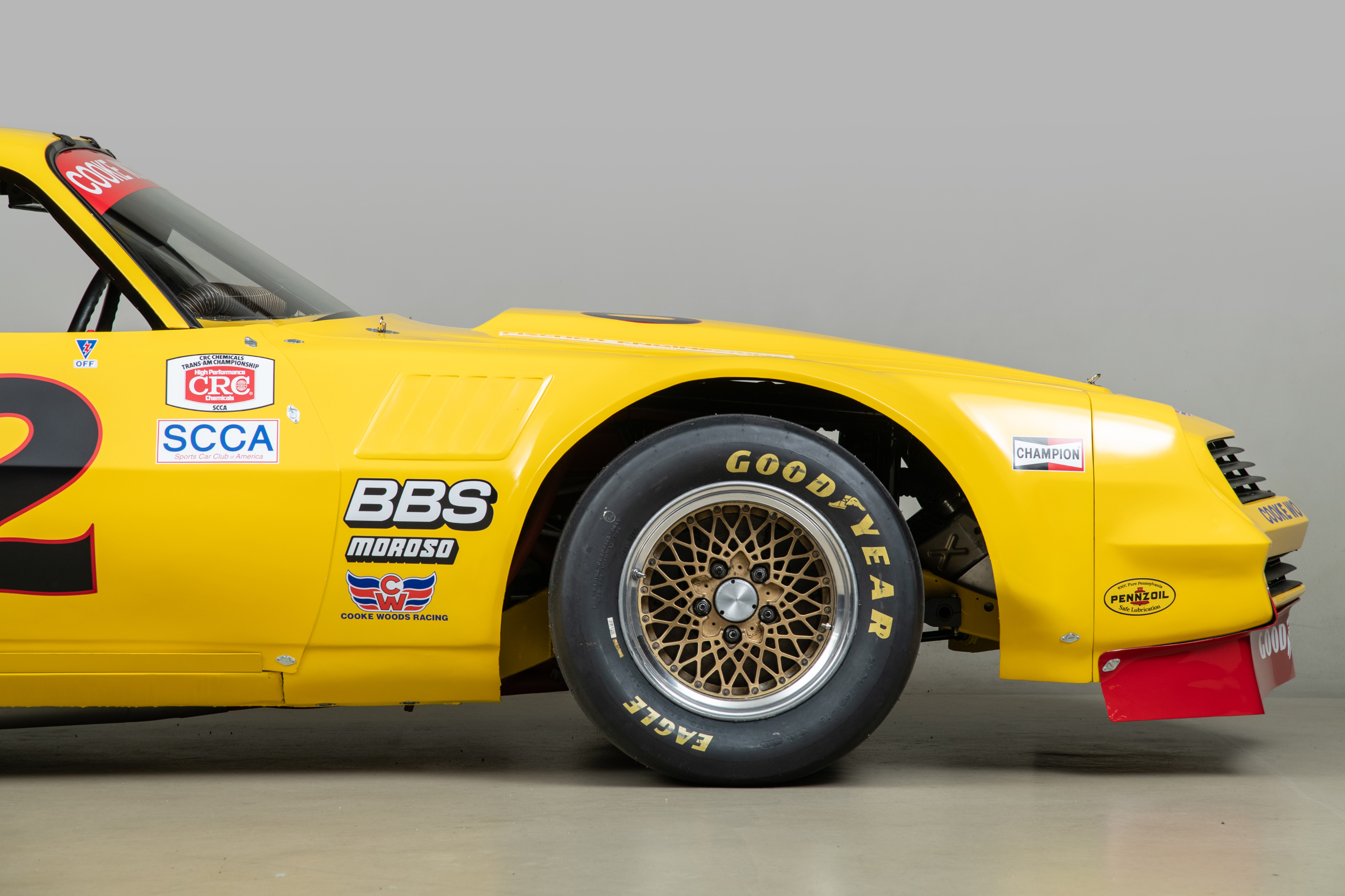 1981 Chevrolet Camaro Trans Am Race Car , YELLOW, VIN RBP 8124