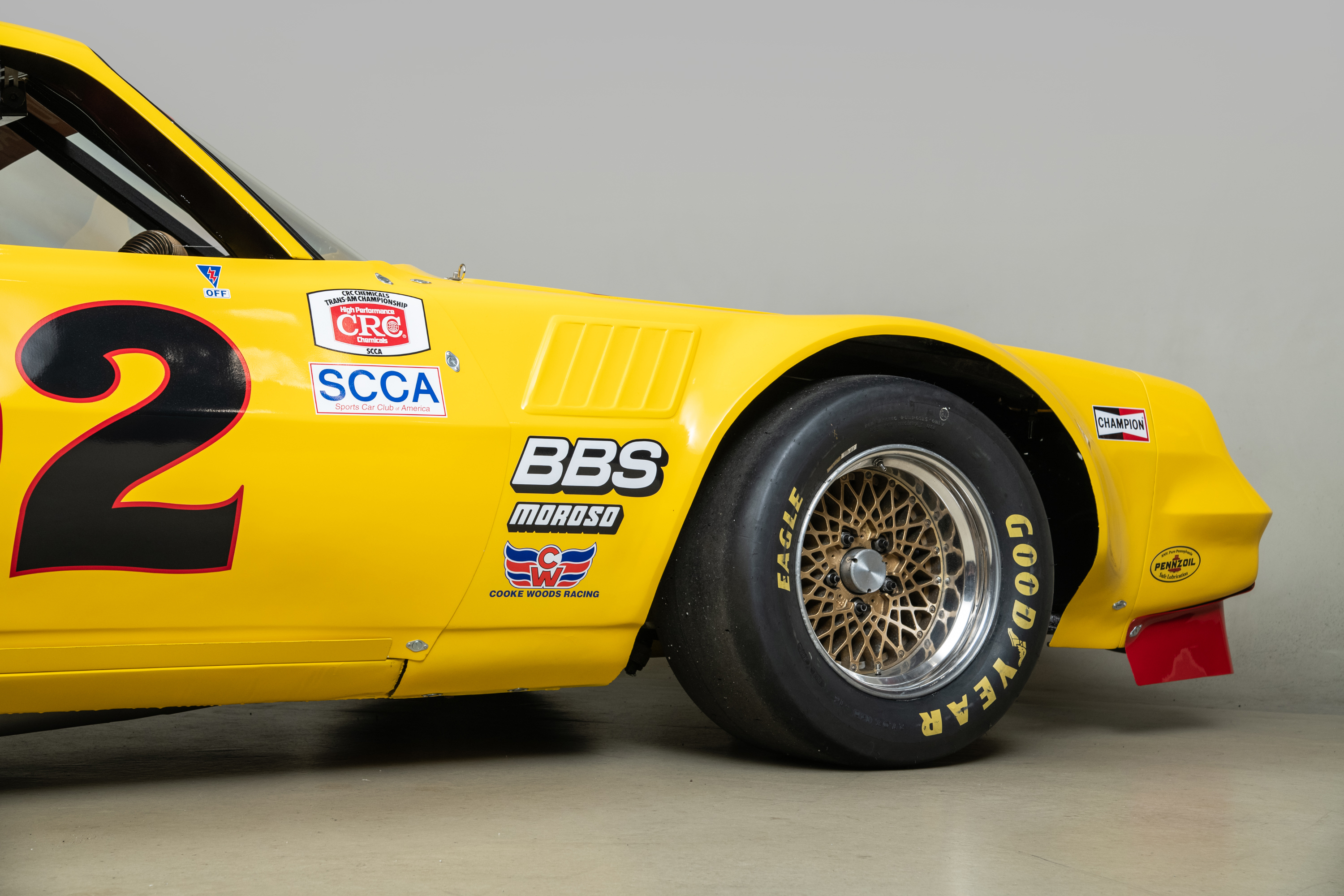 1981 Chevrolet Camaro Trans Am Race Car , YELLOW, VIN RBP 8124