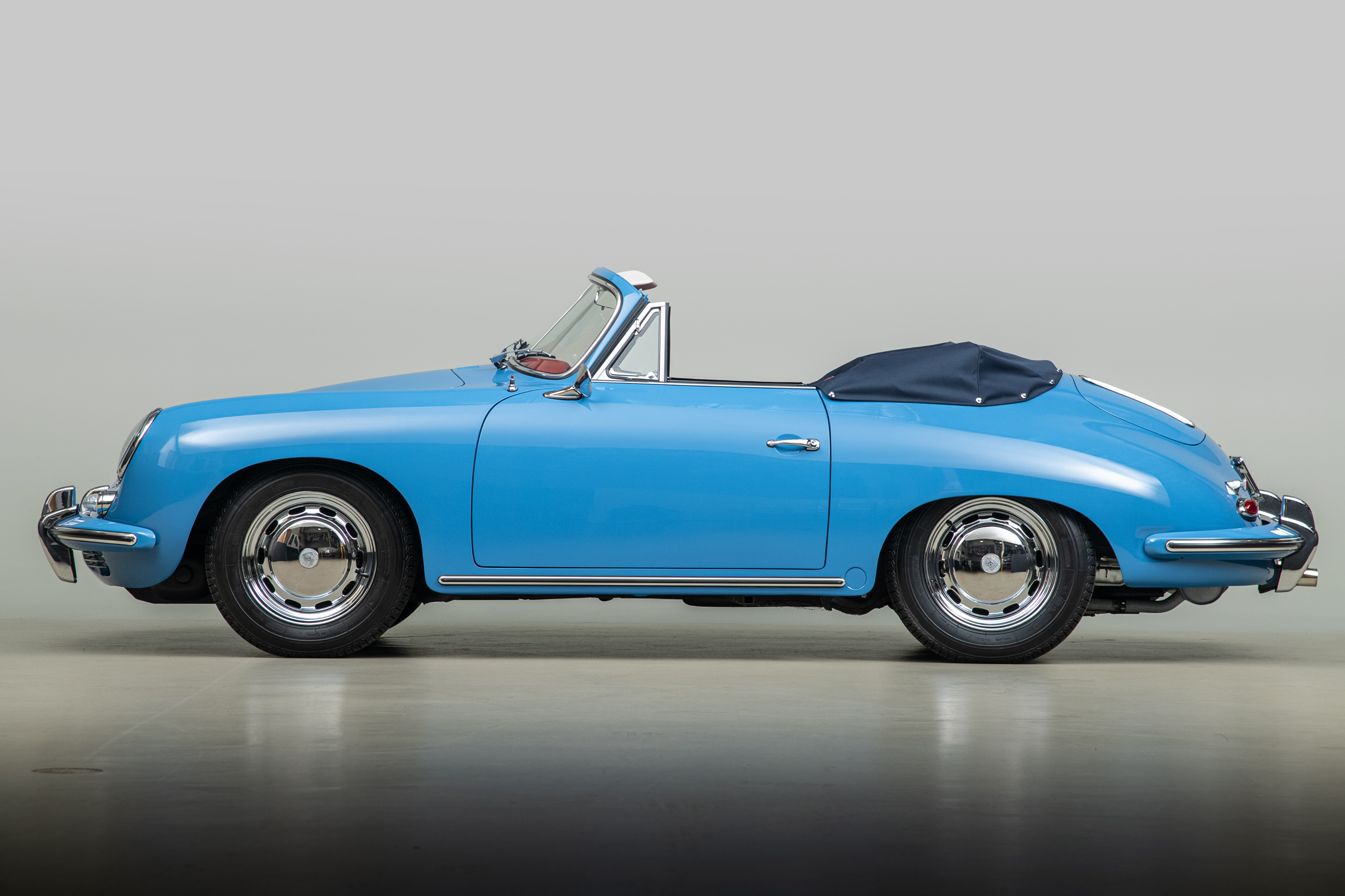 1964 Porsche 356C Cabriolet , SKY BLUE, VIN 160104, MILEAGE 1532