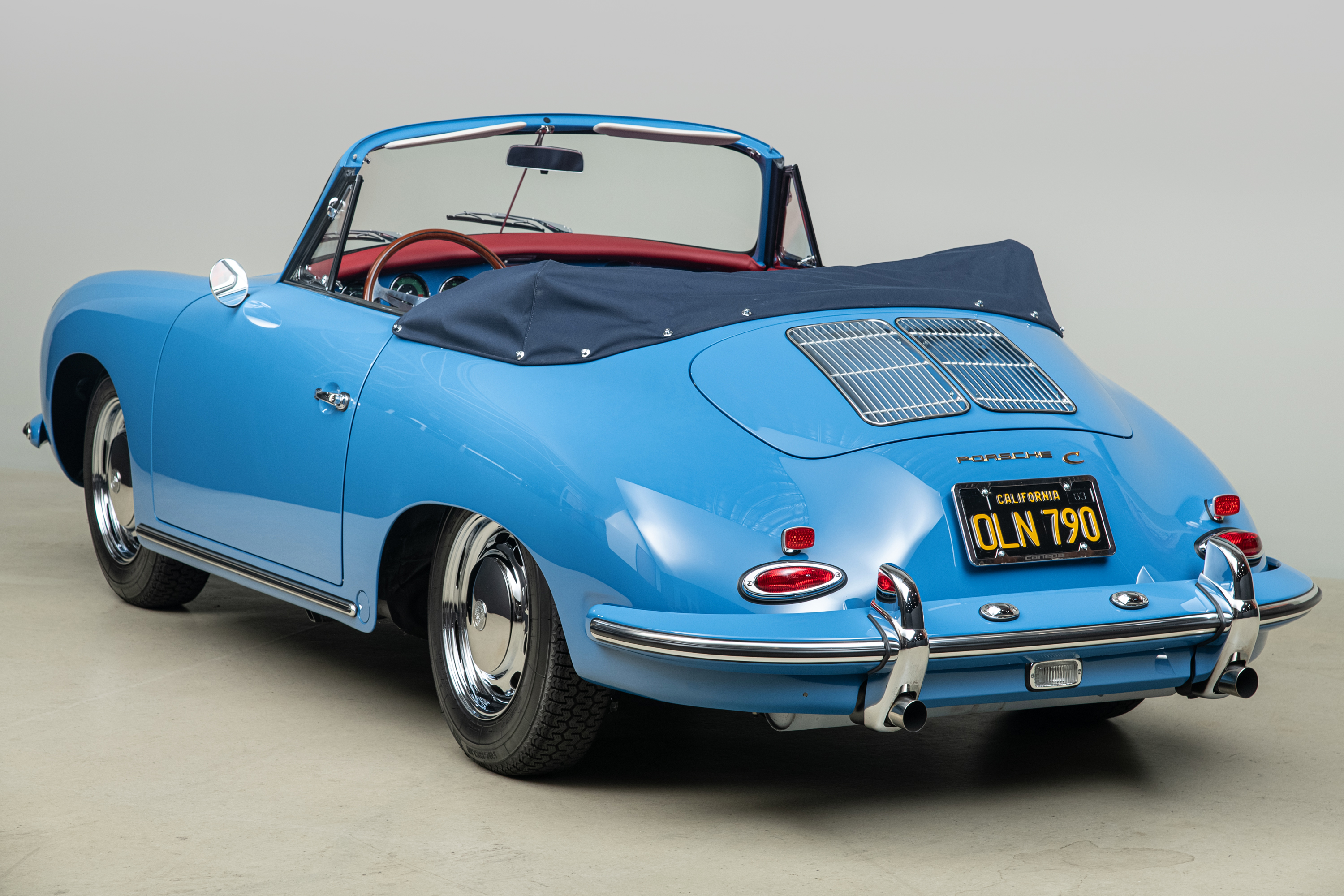 1964 Porsche 356C Cabriolet , SKY BLUE, VIN 160104, MILEAGE 1532