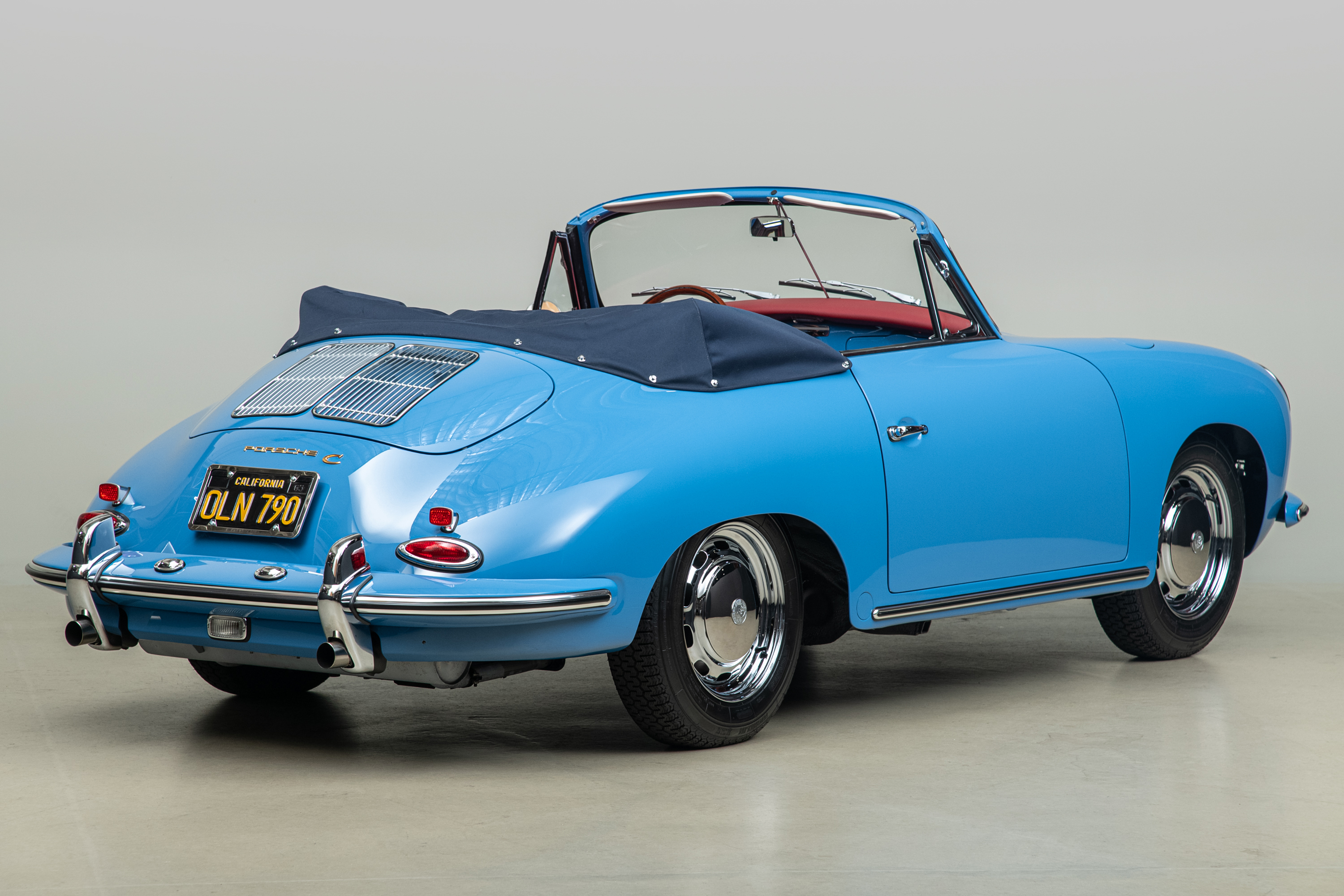 1964 Porsche 356C Cabriolet , SKY BLUE, VIN 160104, MILEAGE 1532