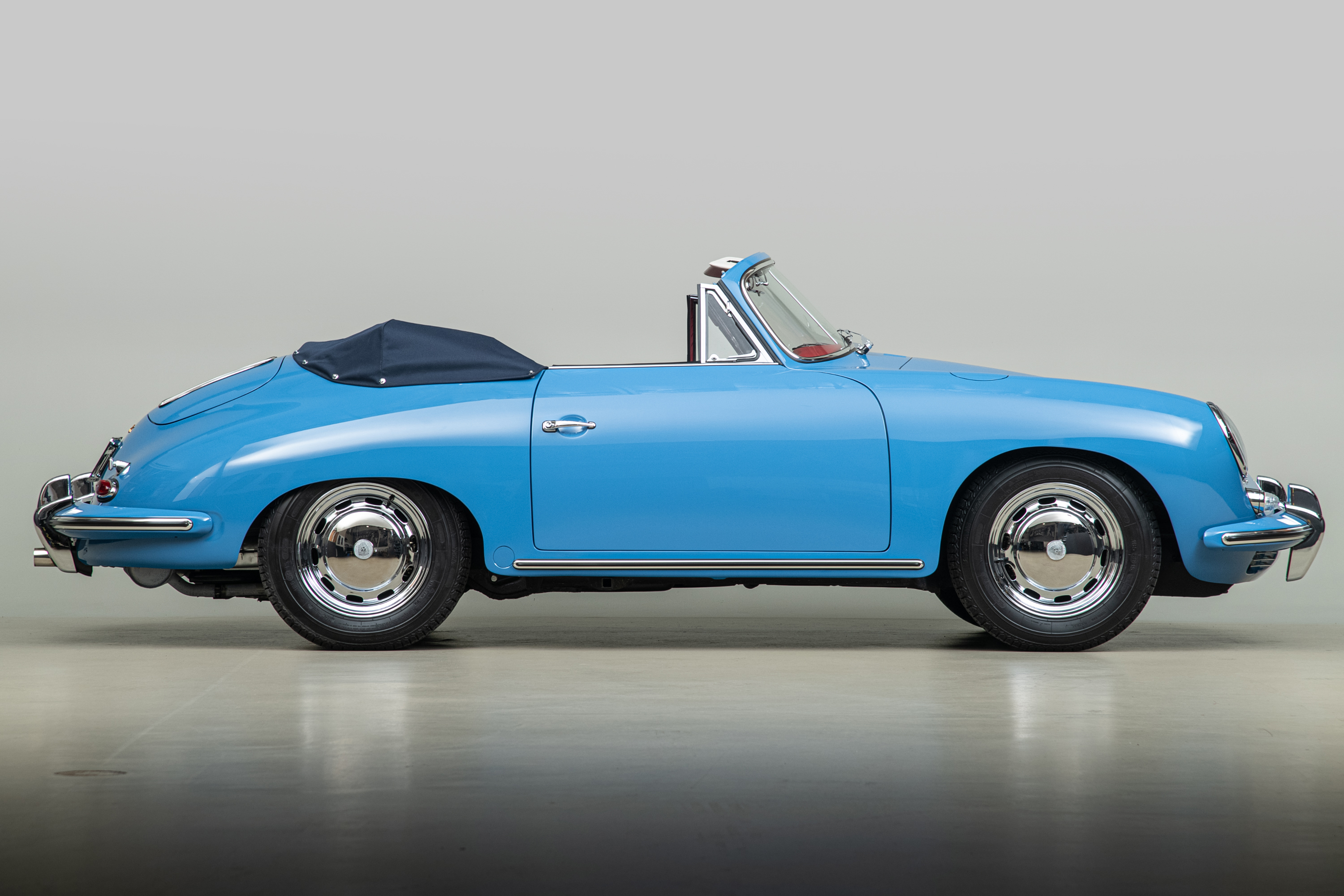1964 Porsche 356C Cabriolet , SKY BLUE, VIN 160104, MILEAGE 1532