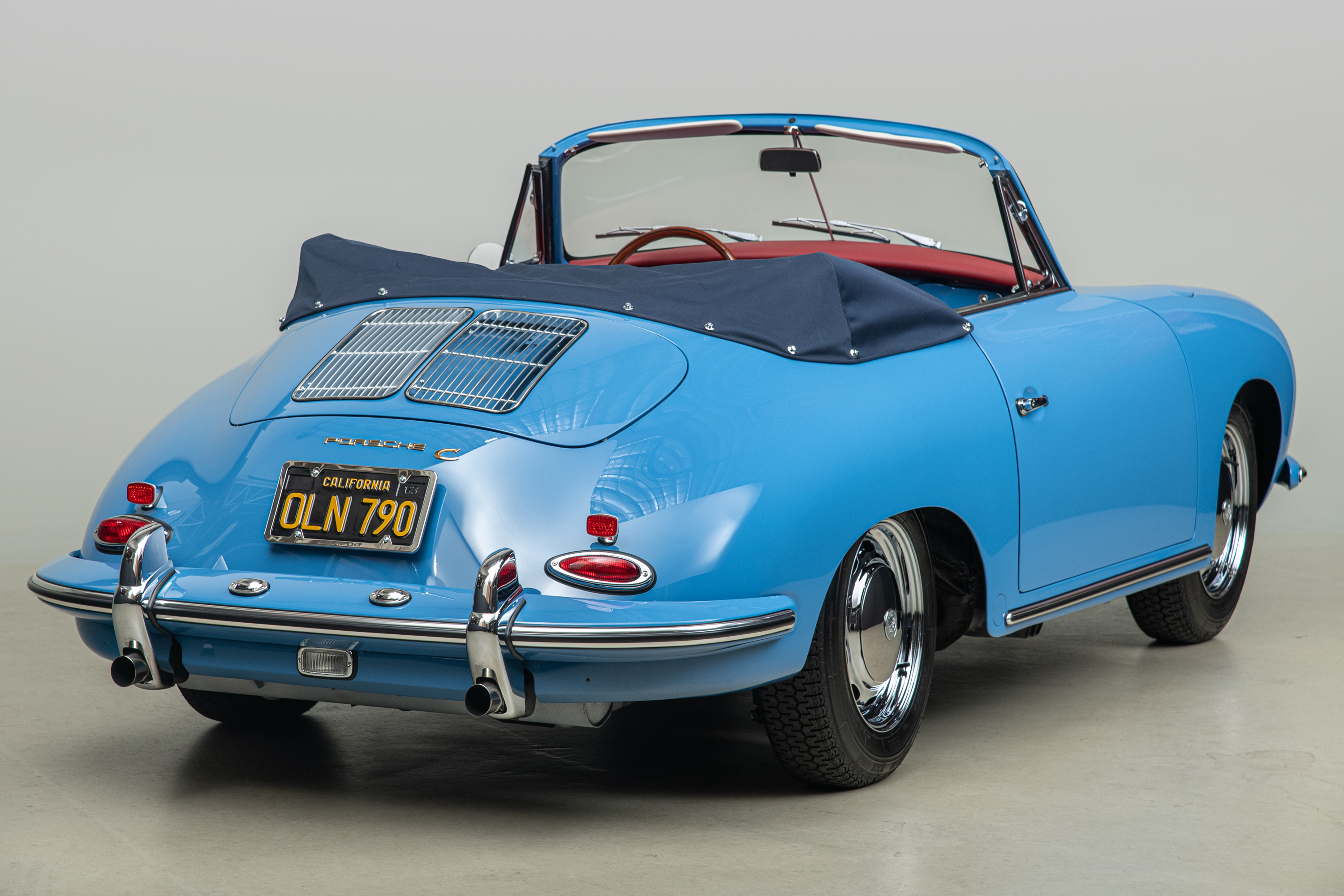 1964 Porsche 356C Cabriolet , SKY BLUE, VIN 160104, MILEAGE 1532