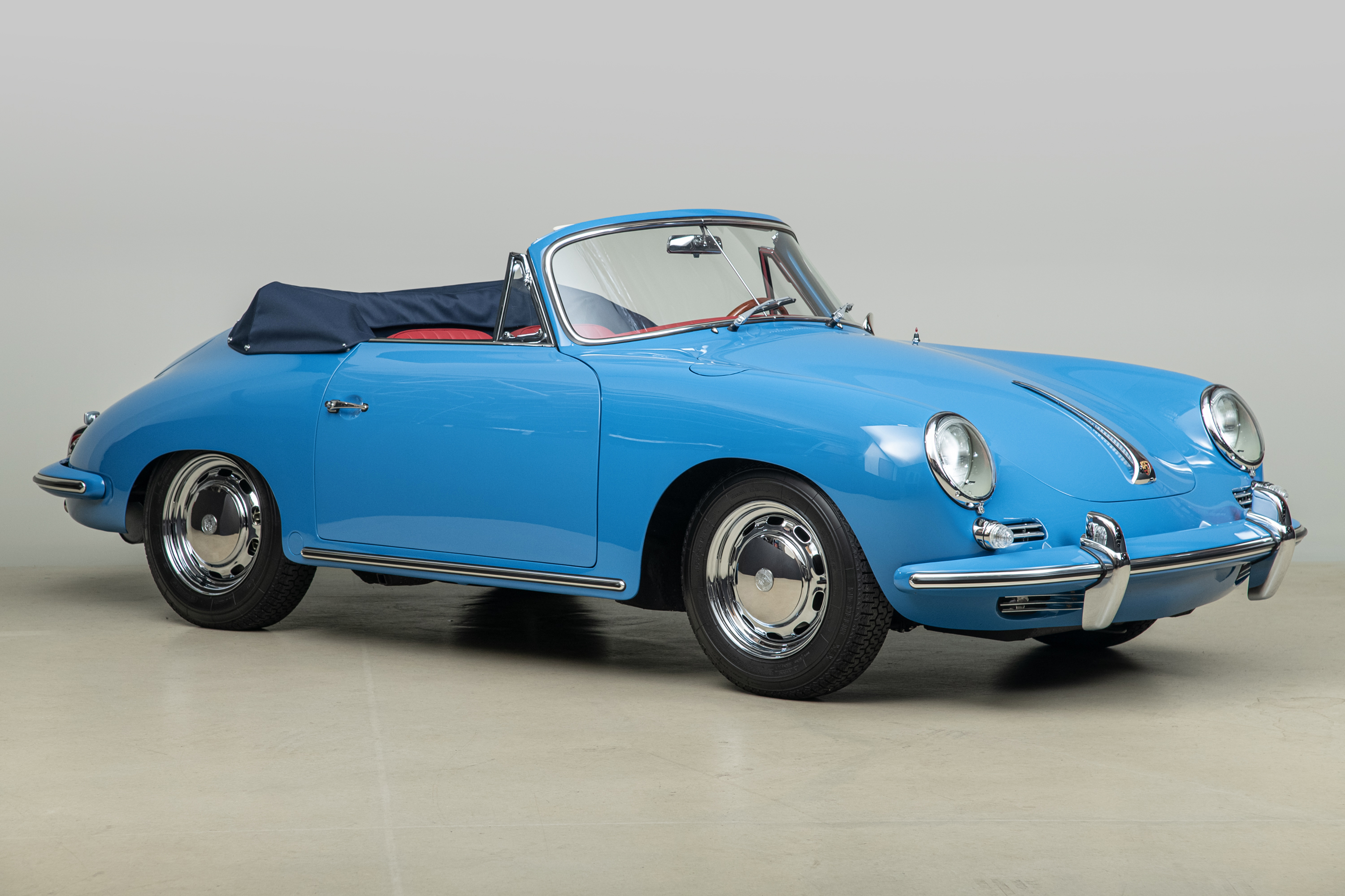 1964 Porsche 356C Cabriolet , SKY BLUE, VIN 160104, MILEAGE 1532