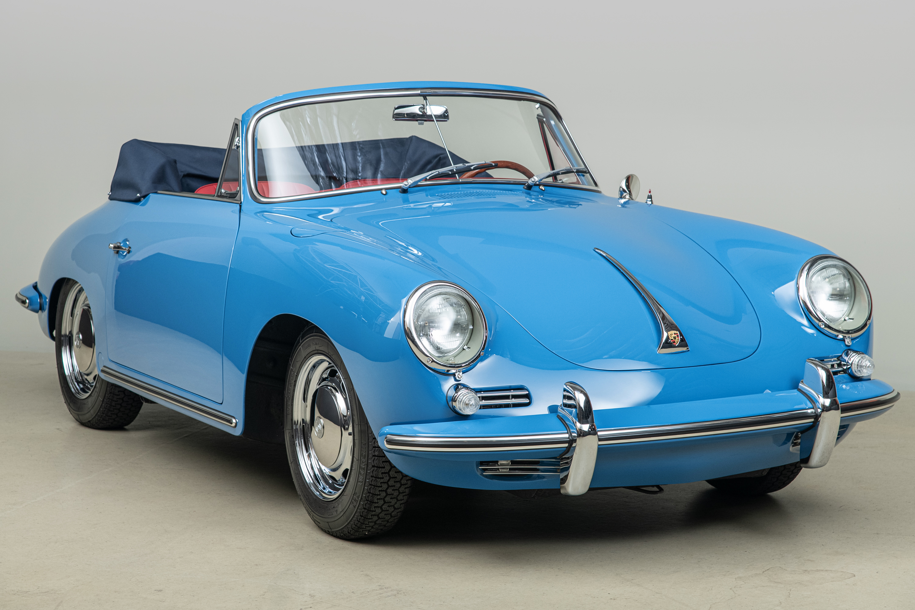 1964 Porsche 356C Cabriolet , SKY BLUE, VIN 160104, MILEAGE 1532