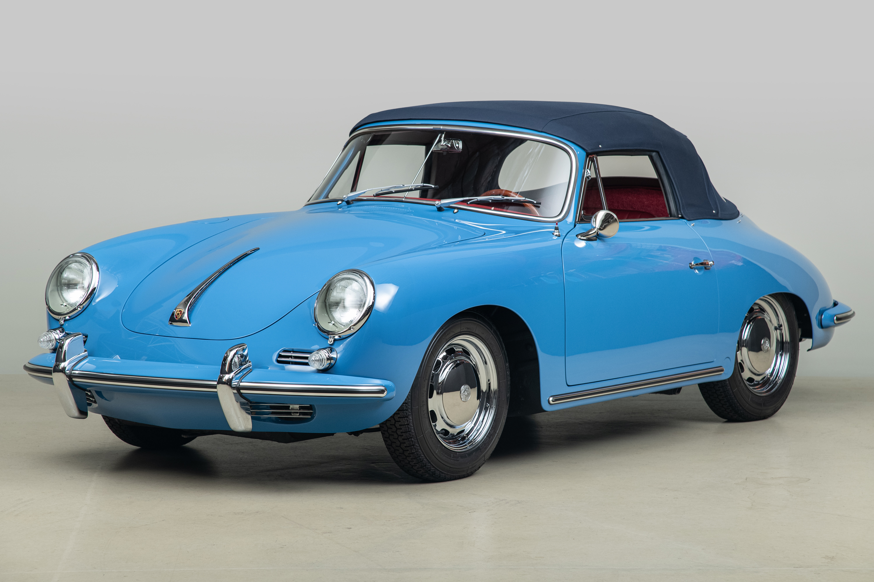 1964 Porsche 356C Cabriolet , SKY BLUE, VIN 160104, MILEAGE 1532