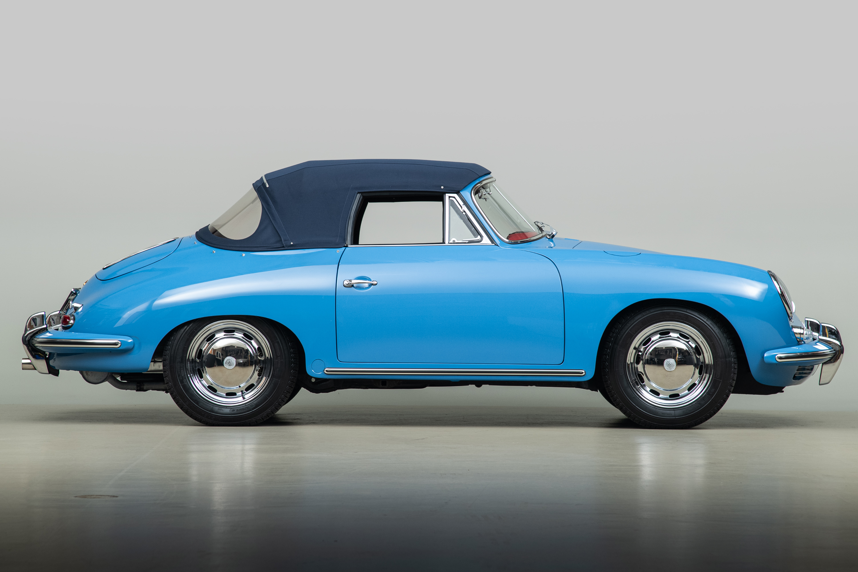 1964 Porsche 356C Cabriolet , SKY BLUE, VIN 160104, MILEAGE 1532