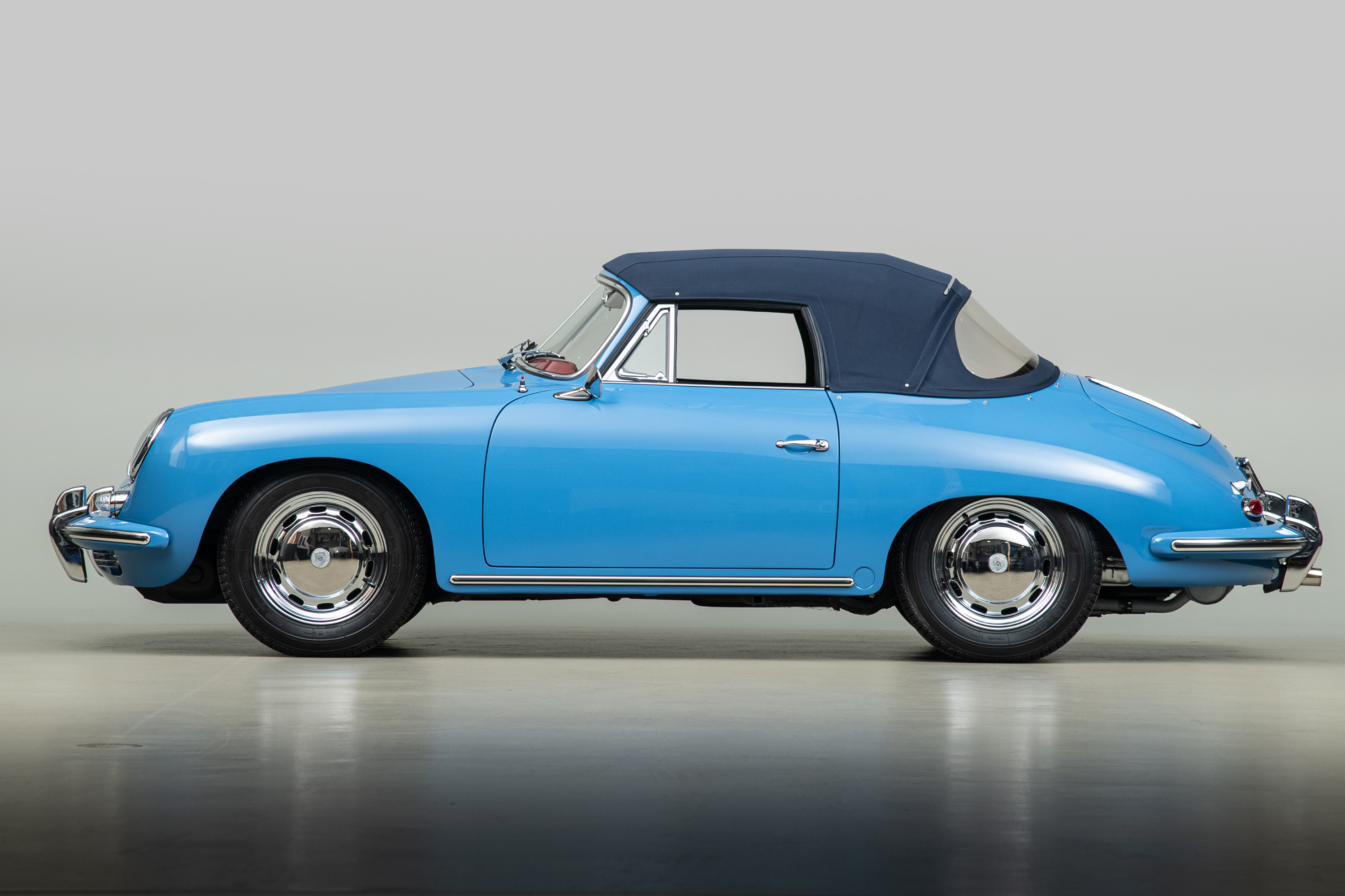 1964 Porsche 356C Cabriolet , SKY BLUE, VIN 160104, MILEAGE 1532