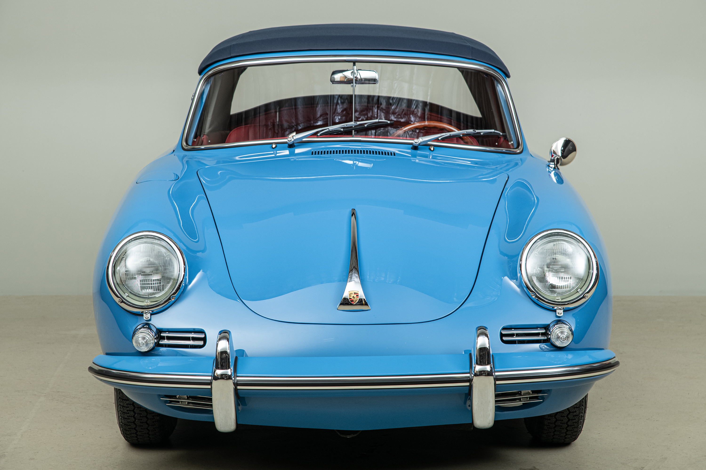 1964 Porsche 356C Cabriolet , SKY BLUE, VIN 160104, MILEAGE 1532