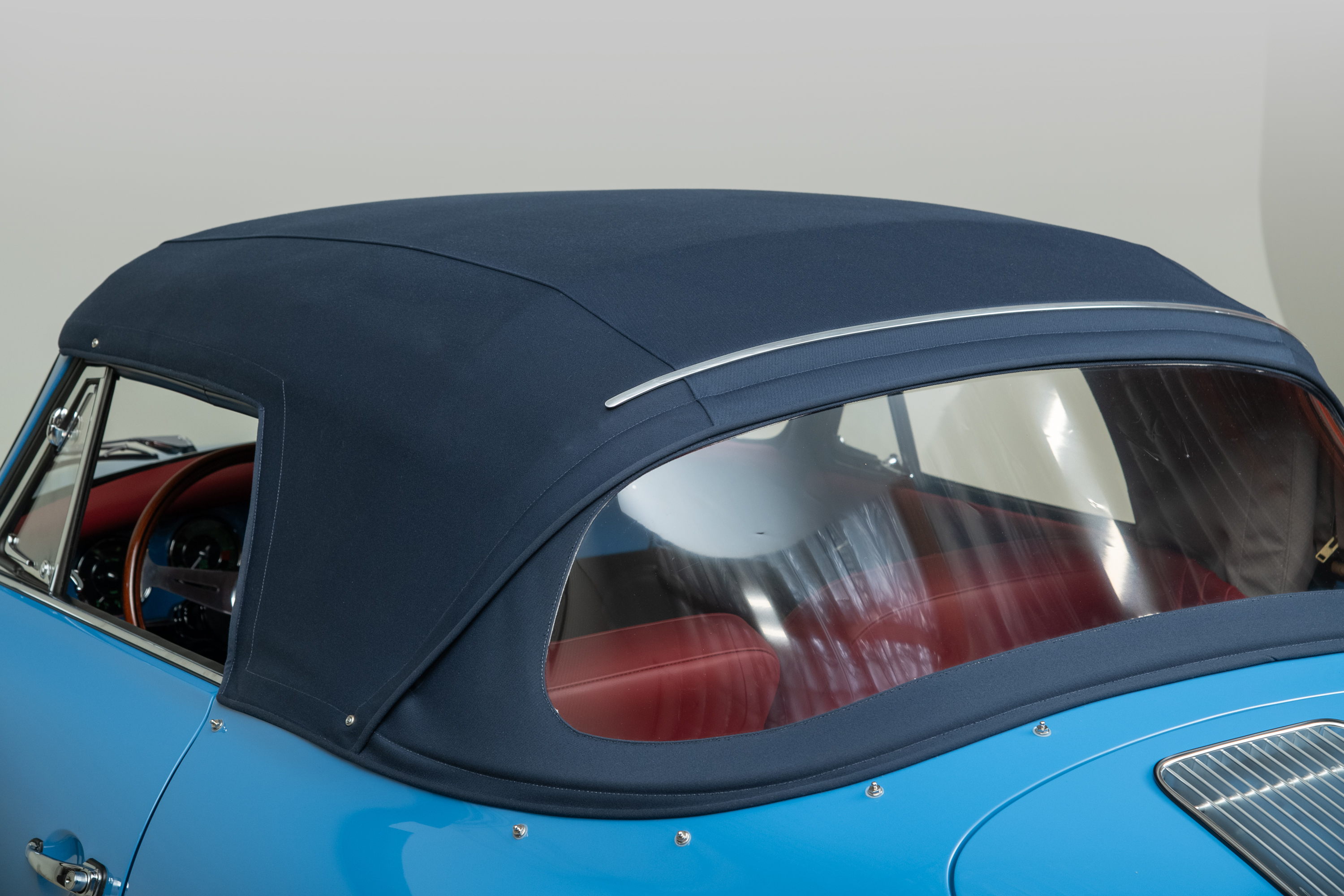1964 Porsche 356C Cabriolet , SKY BLUE, VIN 160104, MILEAGE 1532