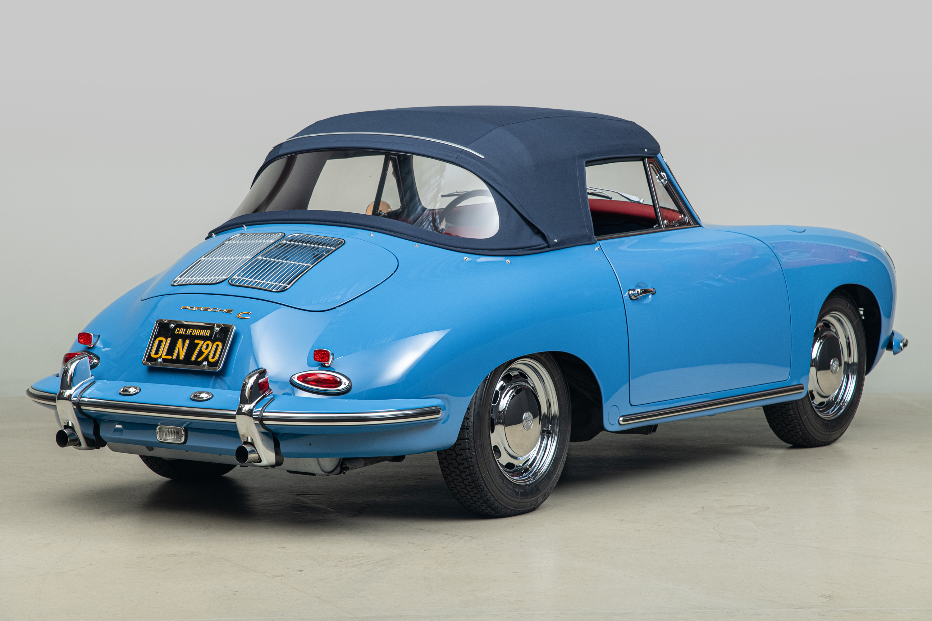 1964 Porsche 356C Cabriolet , SKY BLUE, VIN 160104, MILEAGE 1532