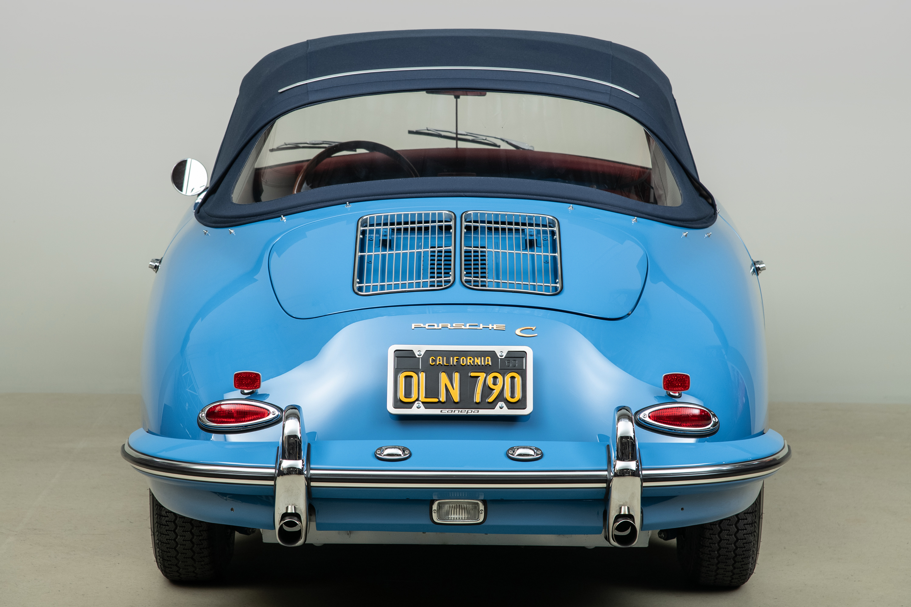 1964 Porsche 356C Cabriolet , SKY BLUE, VIN 160104, MILEAGE 1532