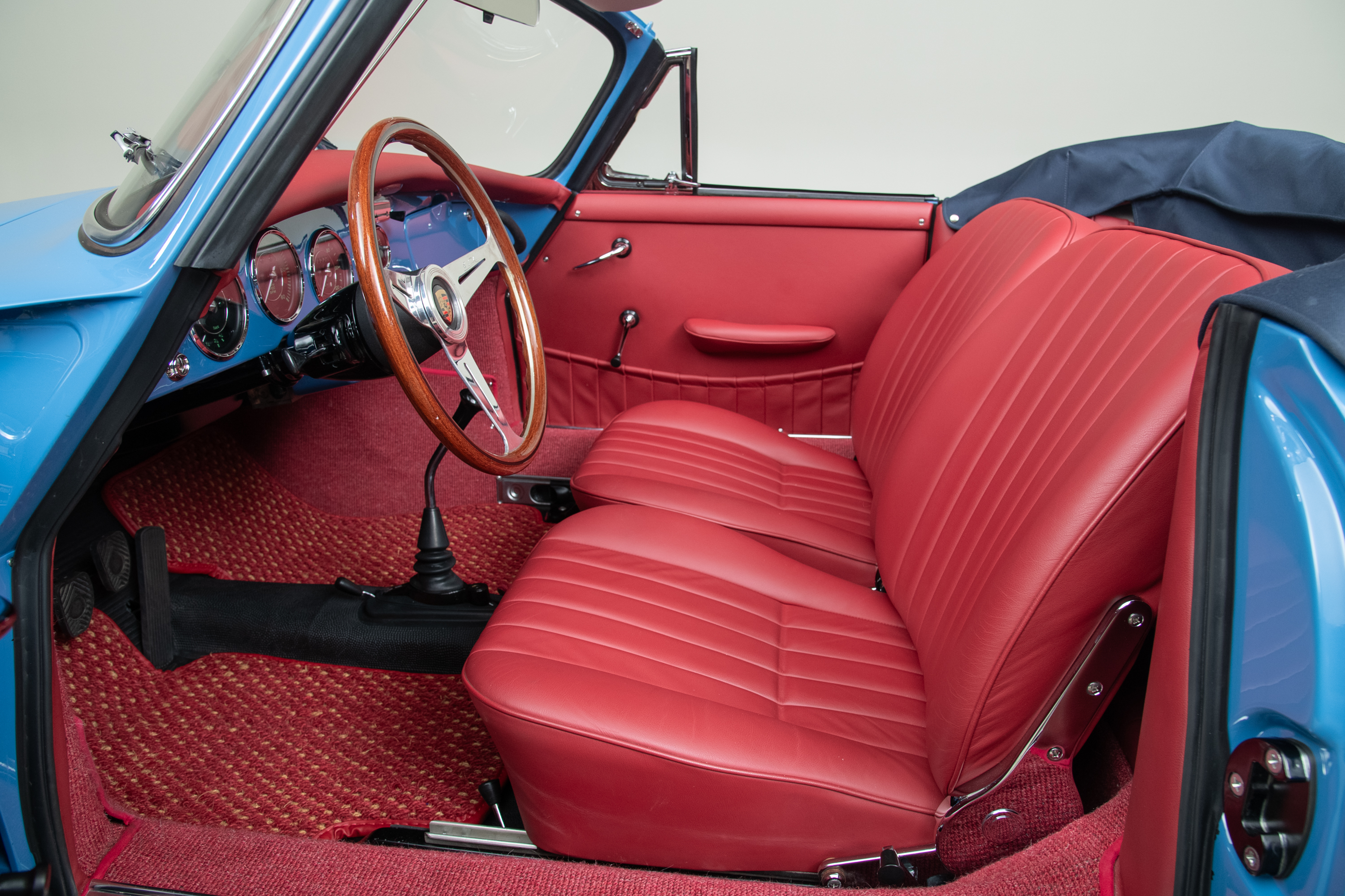 1964 Porsche 356C Cabriolet , SKY BLUE, VIN 160104, MILEAGE 1532