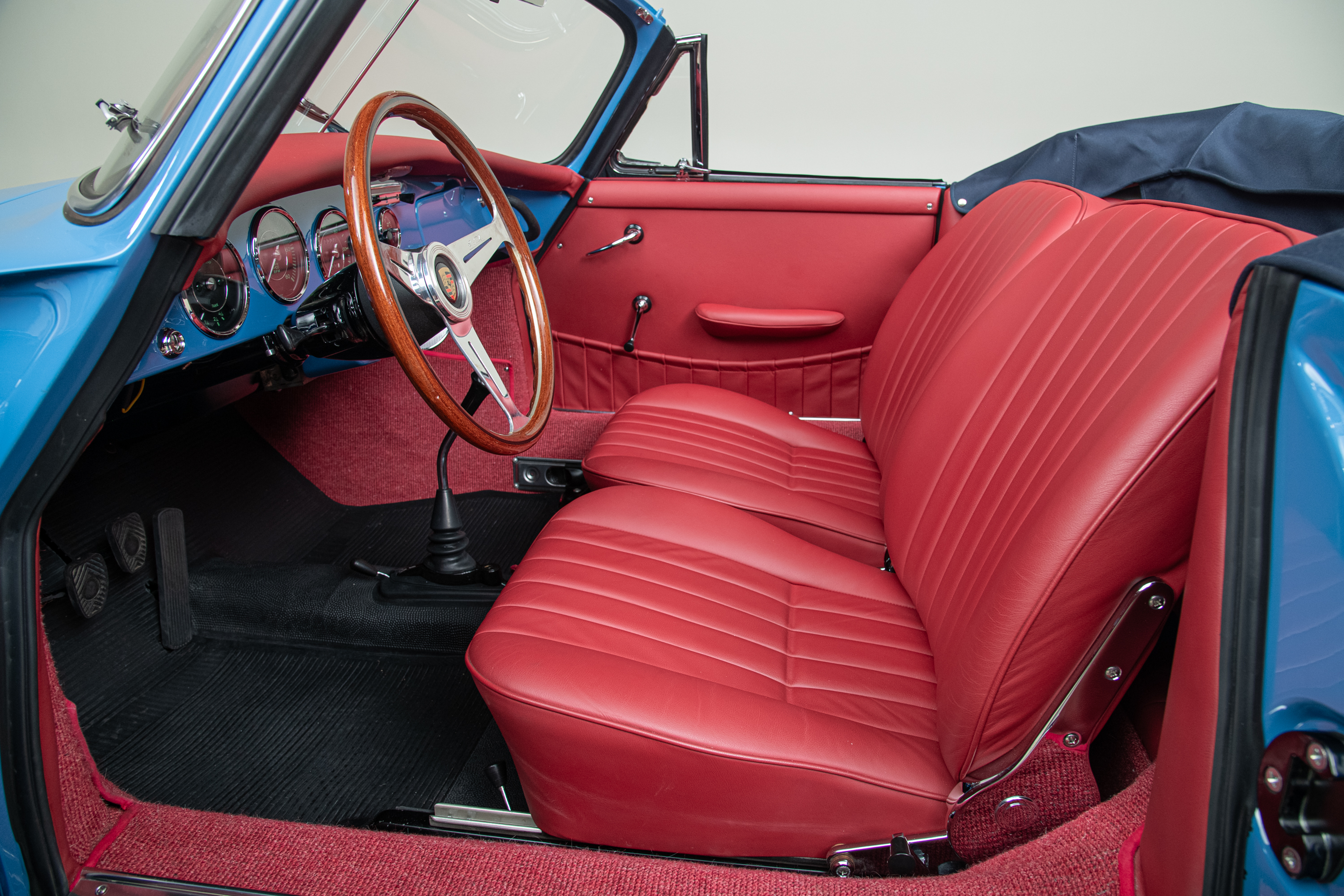 1964 Porsche 356C Cabriolet , SKY BLUE, VIN 160104, MILEAGE 1532