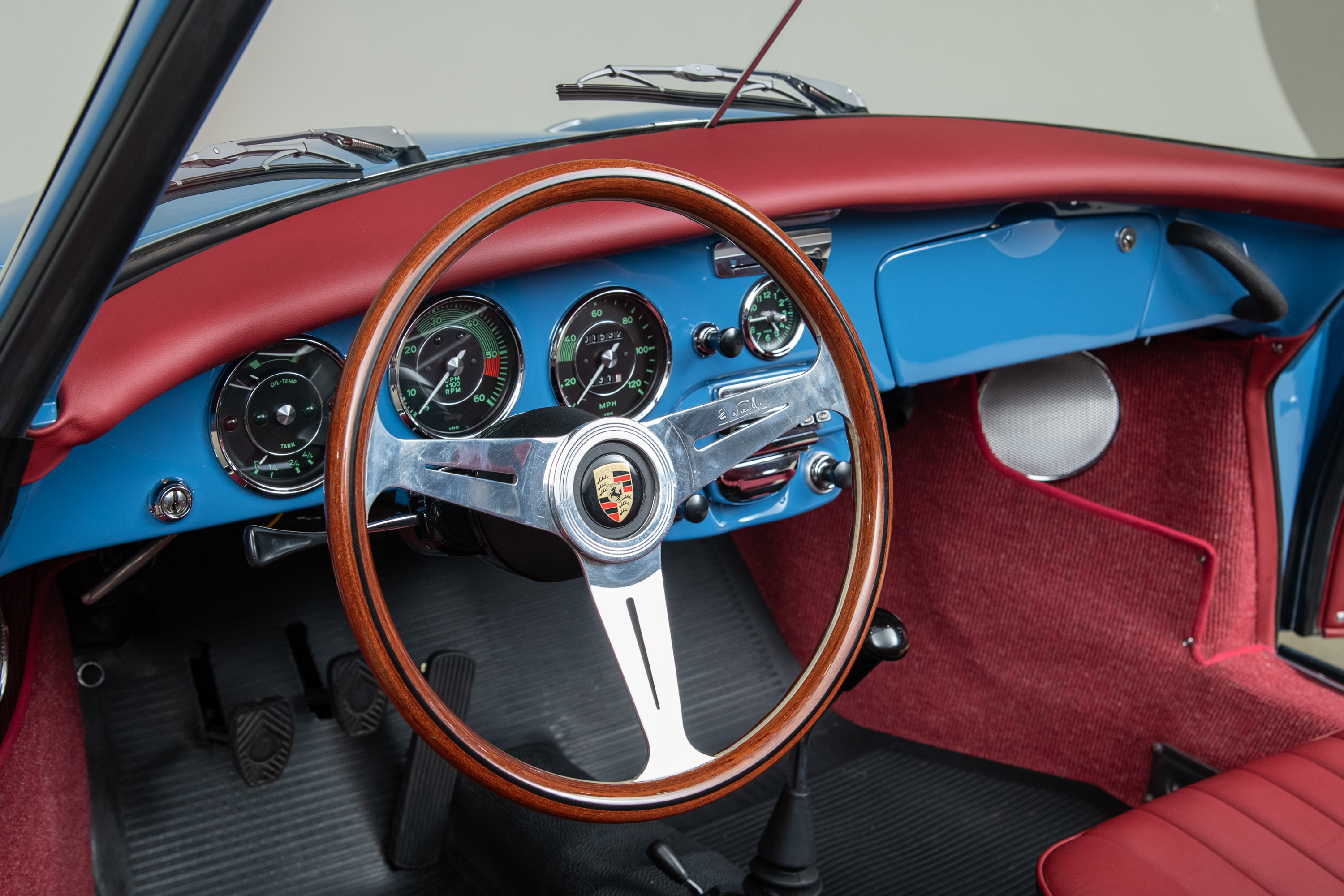 1964 Porsche 356C Cabriolet , SKY BLUE, VIN 160104, MILEAGE 1532