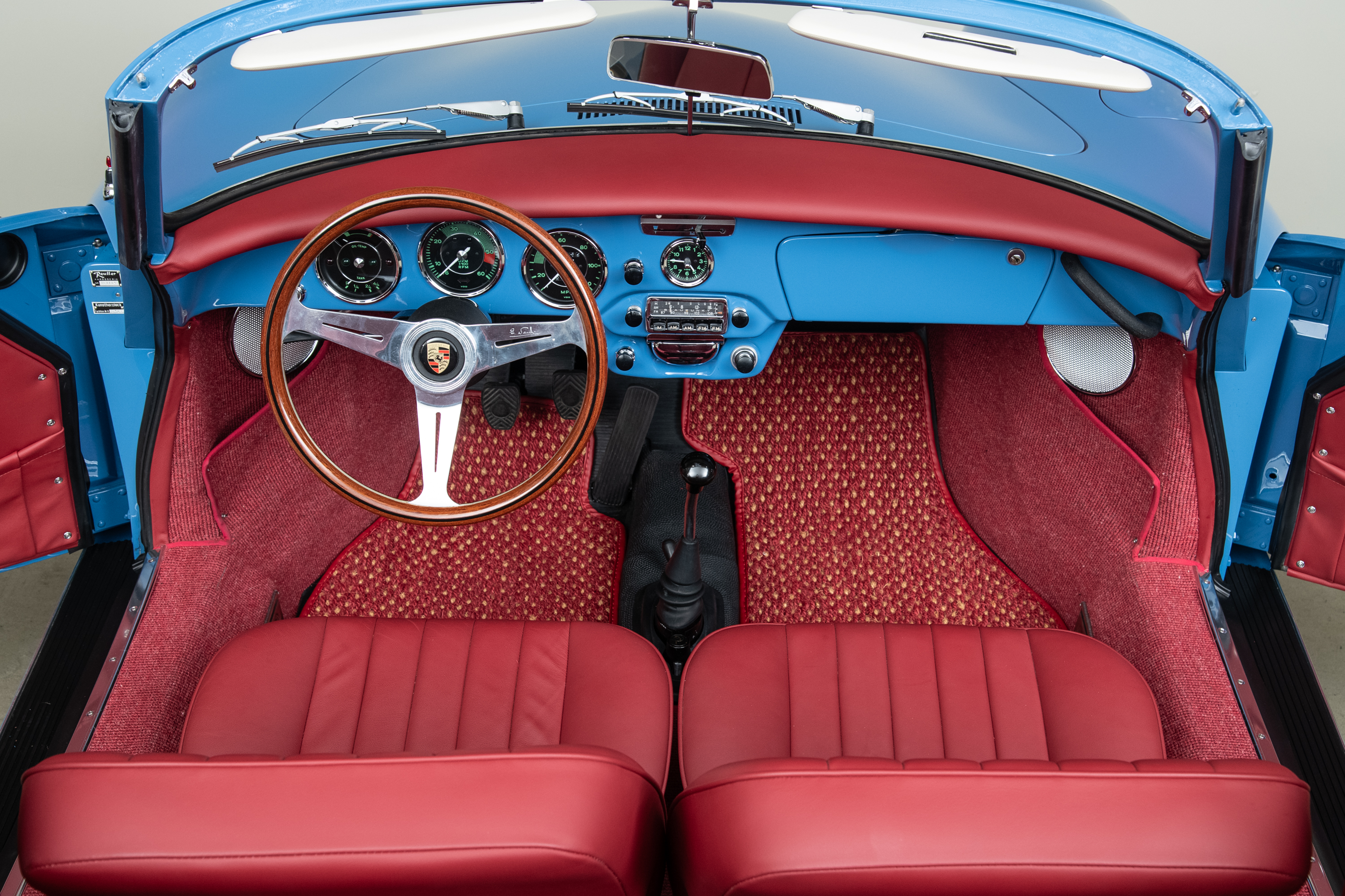 1964 Porsche 356C Cabriolet , SKY BLUE, VIN 160104, MILEAGE 1532