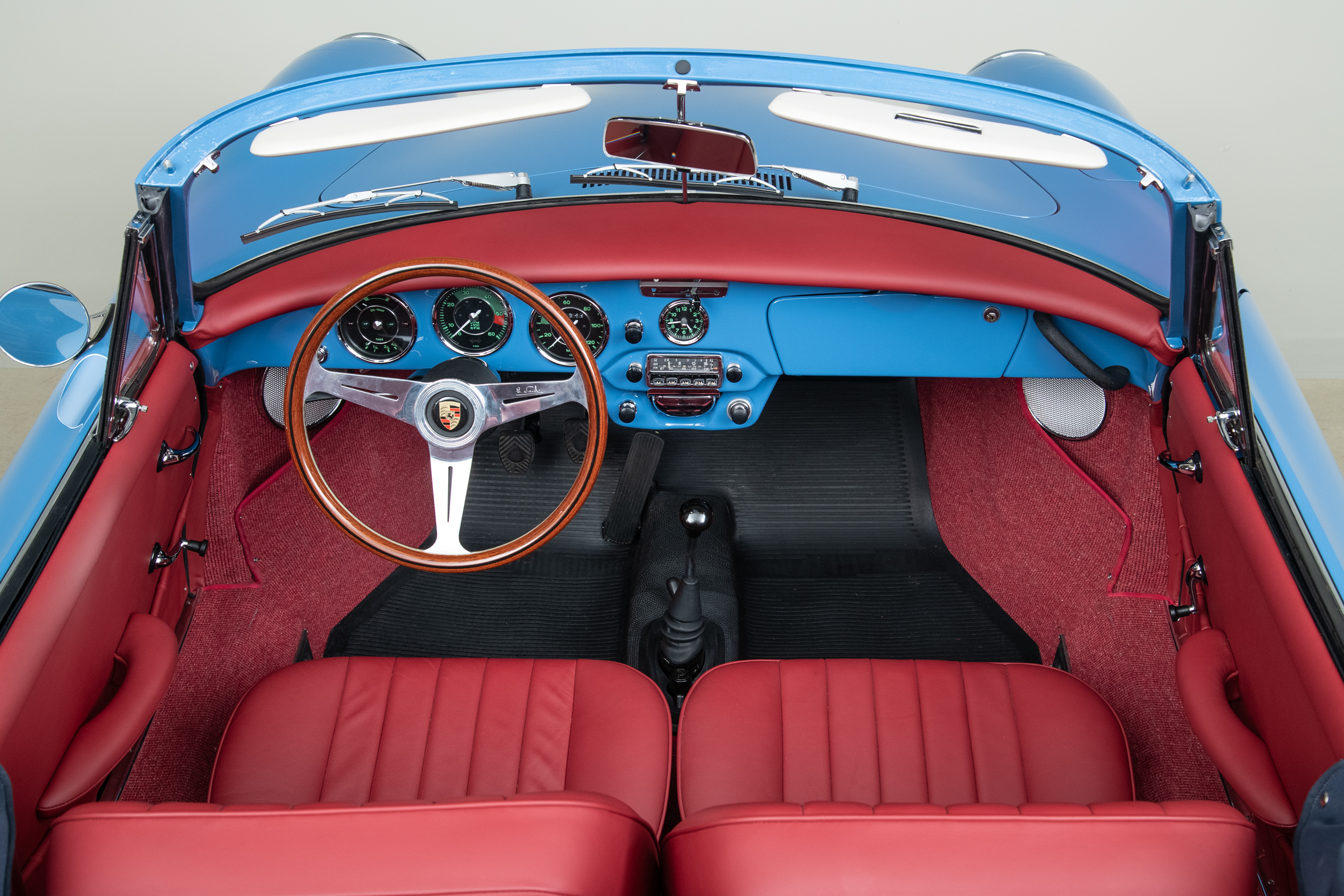 1964 Porsche 356C Cabriolet , SKY BLUE, VIN 160104, MILEAGE 1532