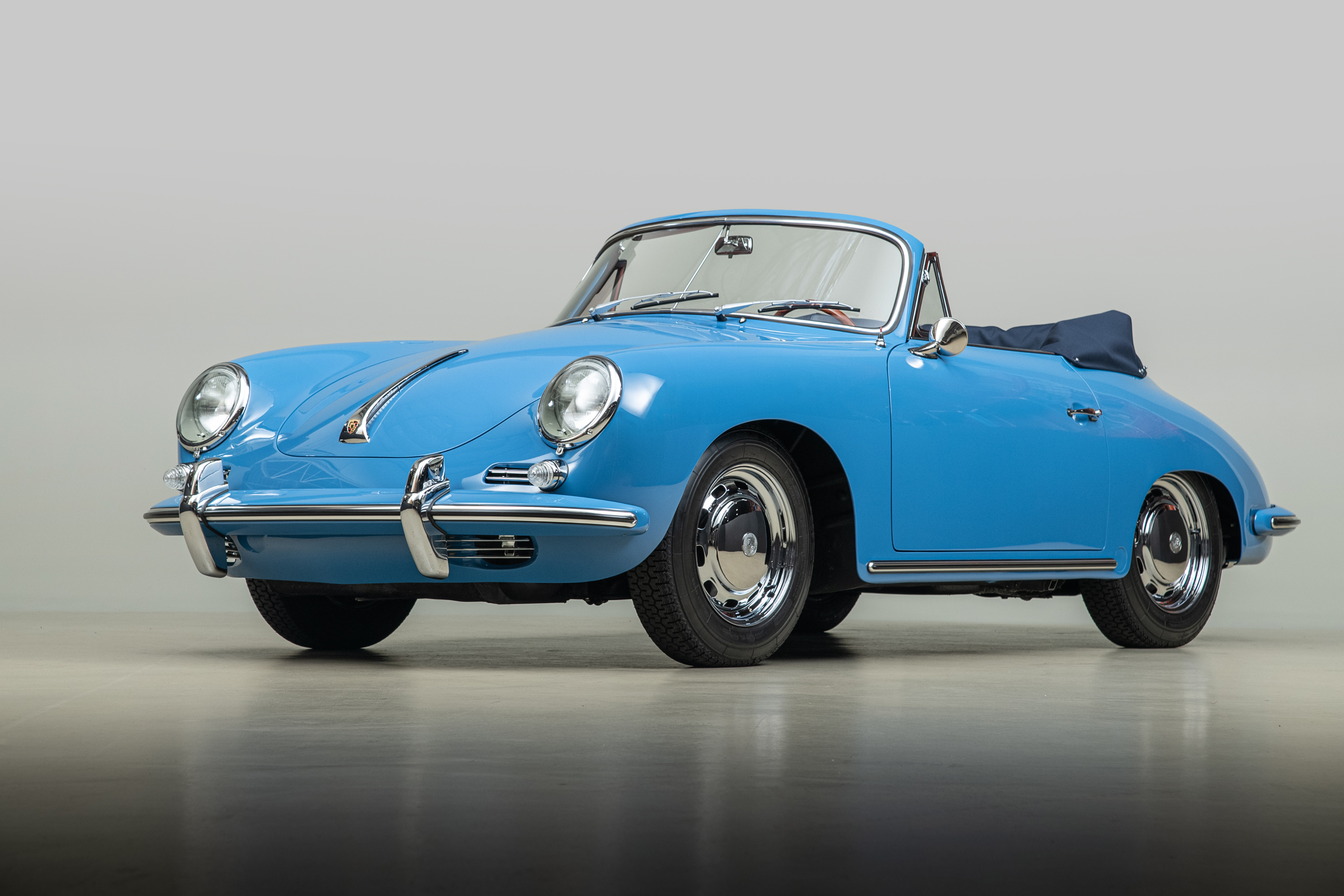 1964 Porsche 356C Cabriolet , SKY BLUE, VIN 160104, MILEAGE 1532
