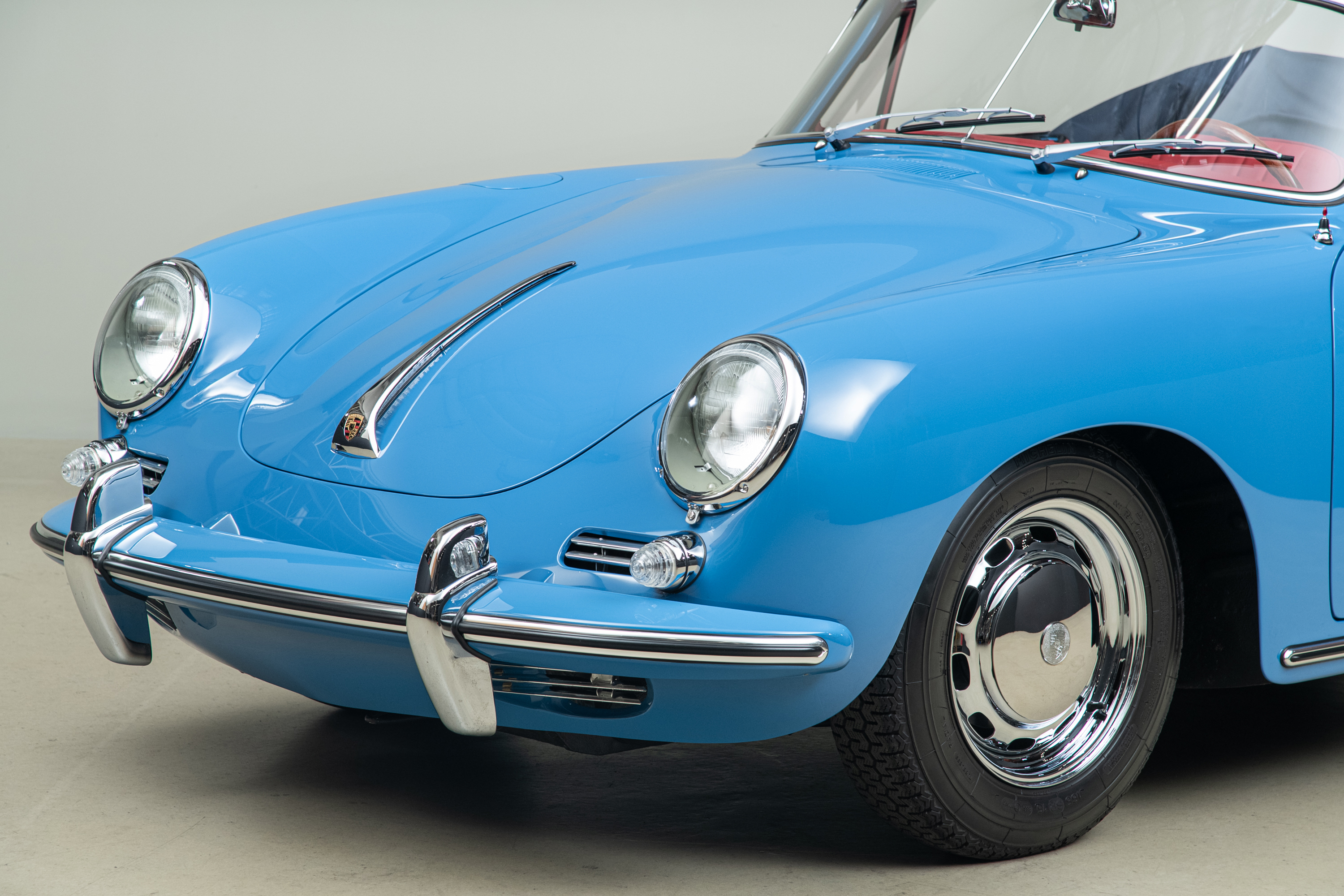 1964 Porsche 356C Cabriolet , SKY BLUE, VIN 160104, MILEAGE 1532
