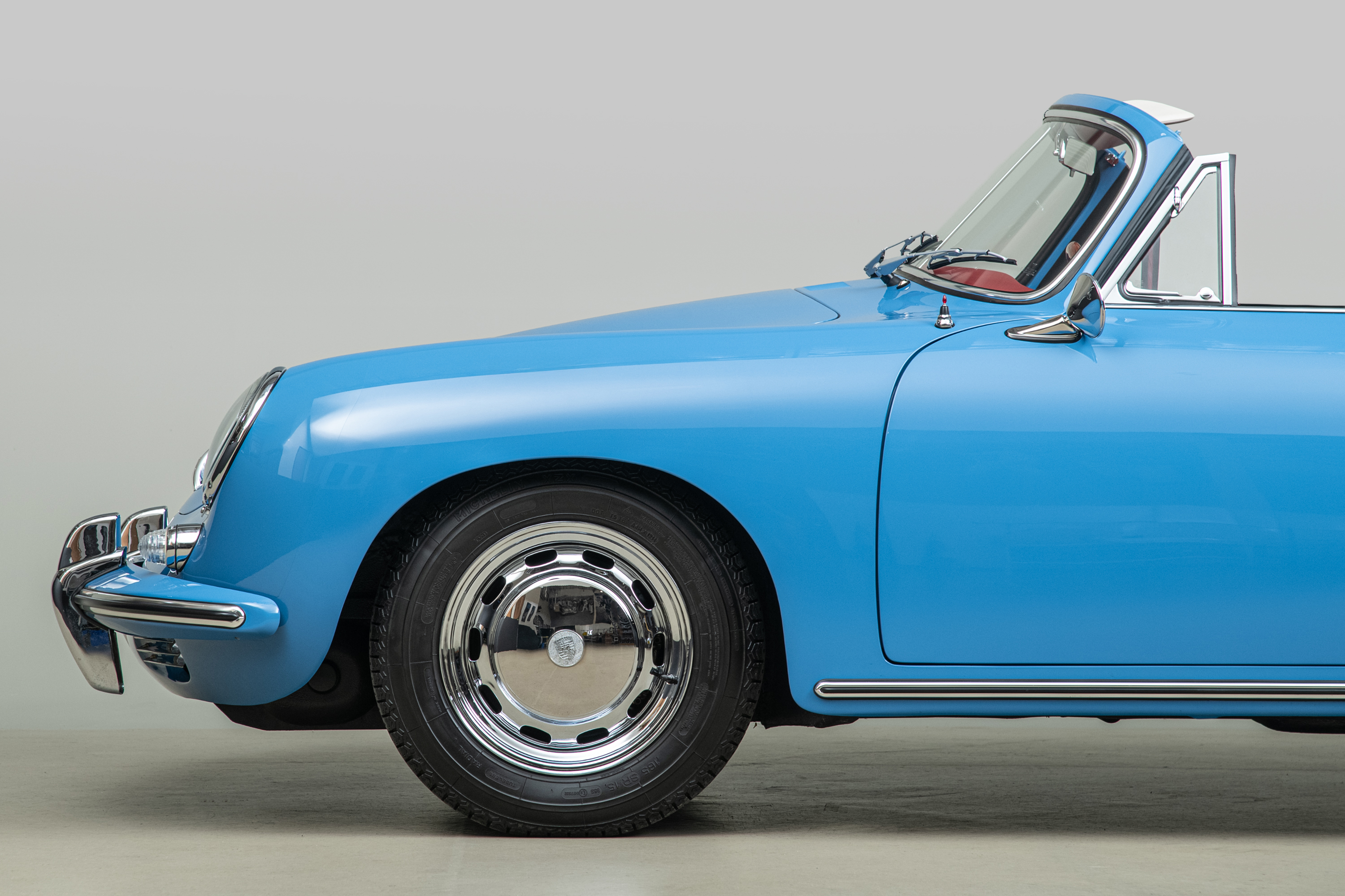 1964 Porsche 356C Cabriolet , SKY BLUE, VIN 160104, MILEAGE 1532
