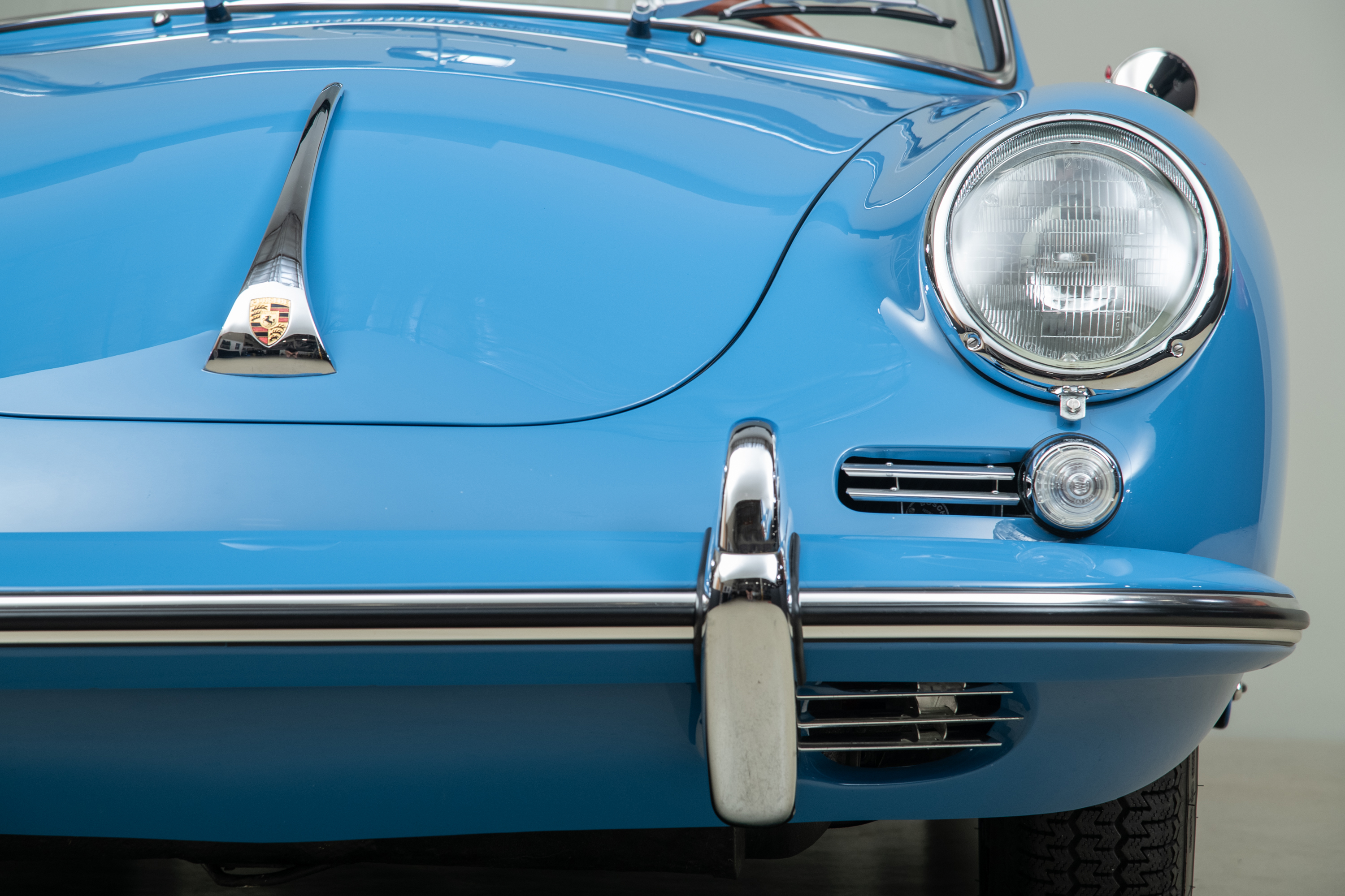1964 Porsche 356C Cabriolet , SKY BLUE, VIN 160104, MILEAGE 1532