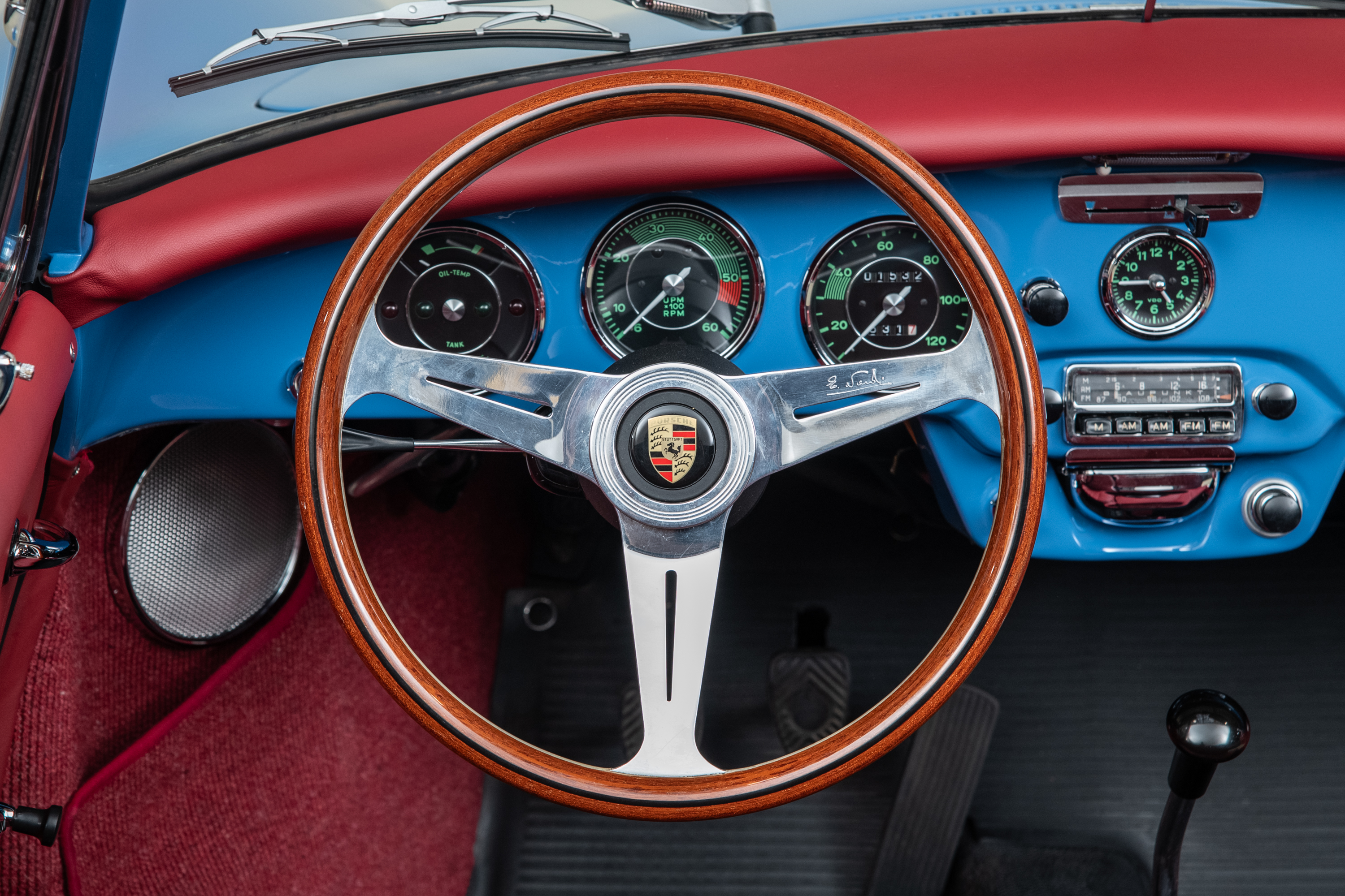 1964 Porsche 356C Cabriolet , SKY BLUE, VIN 160104, MILEAGE 1532