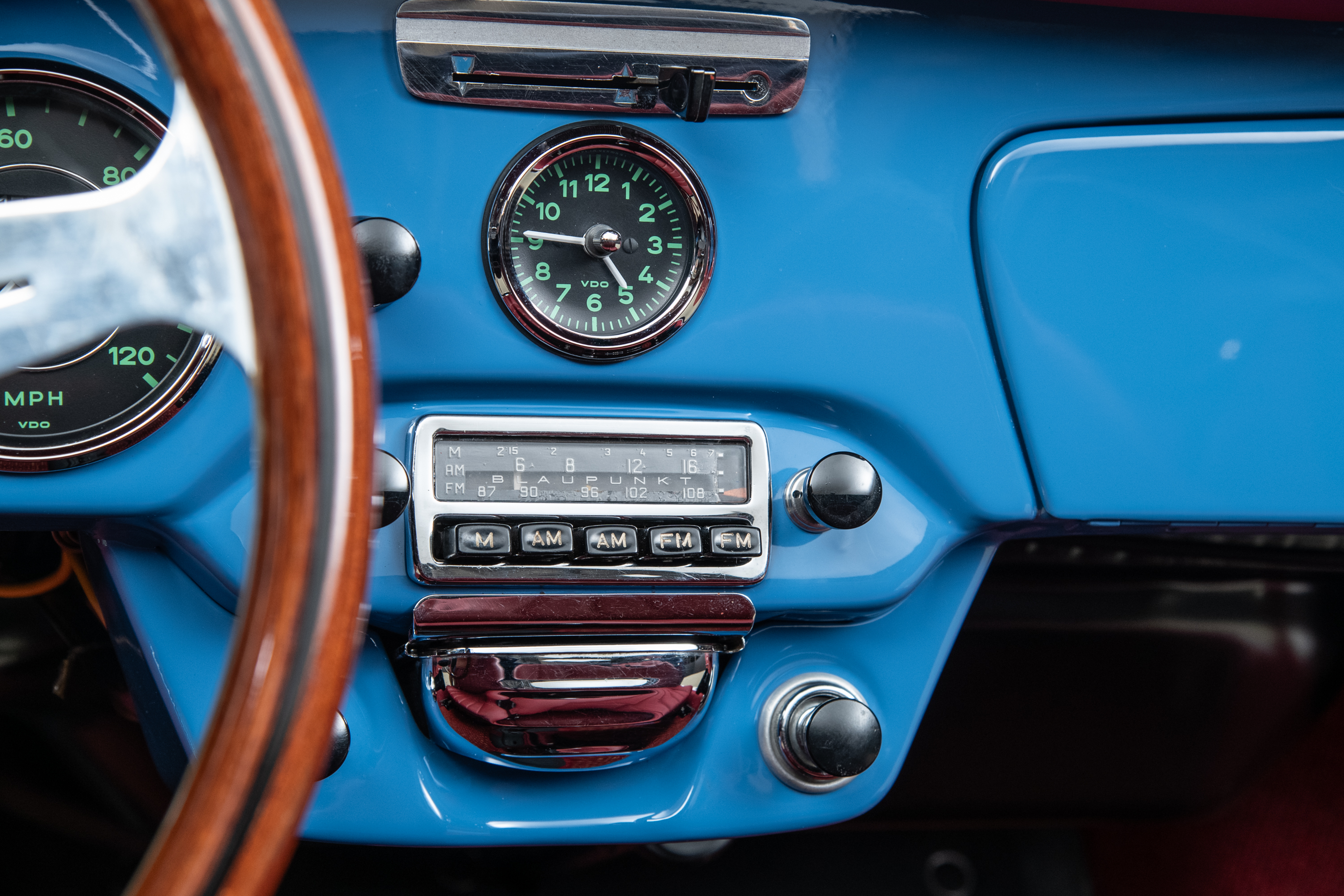 1964 Porsche 356C Cabriolet , SKY BLUE, VIN 160104, MILEAGE 1532