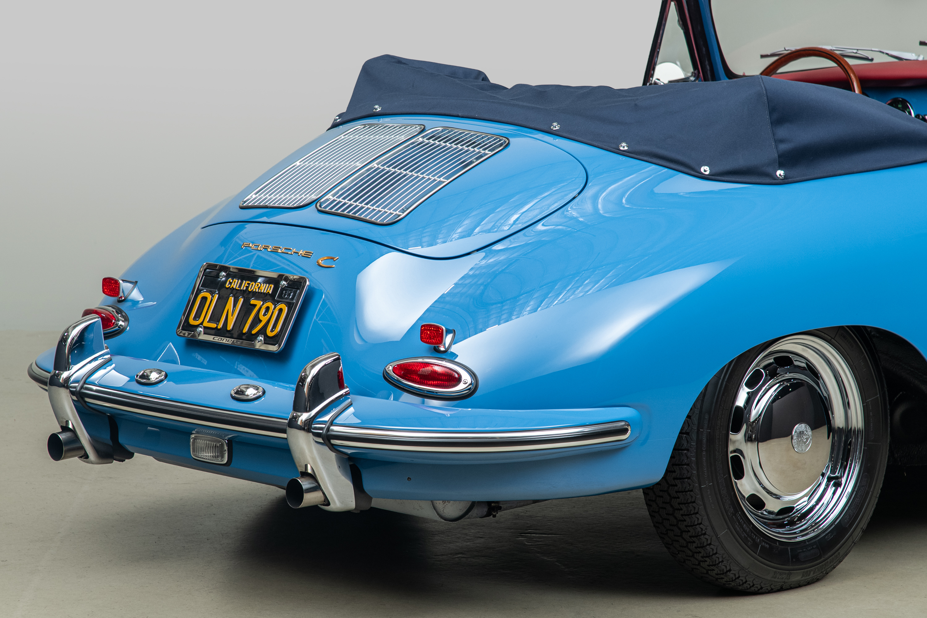 1964 Porsche 356C Cabriolet , SKY BLUE, VIN 160104, MILEAGE 1532