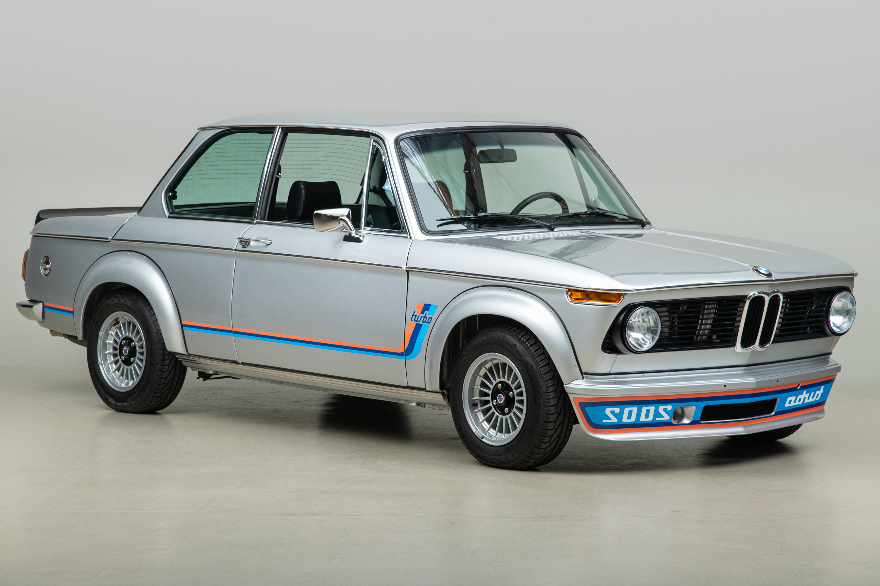 1974 BMW 2002 Turbo , POLARIS SILVER, VIN 4291203, MILEAGE 3879