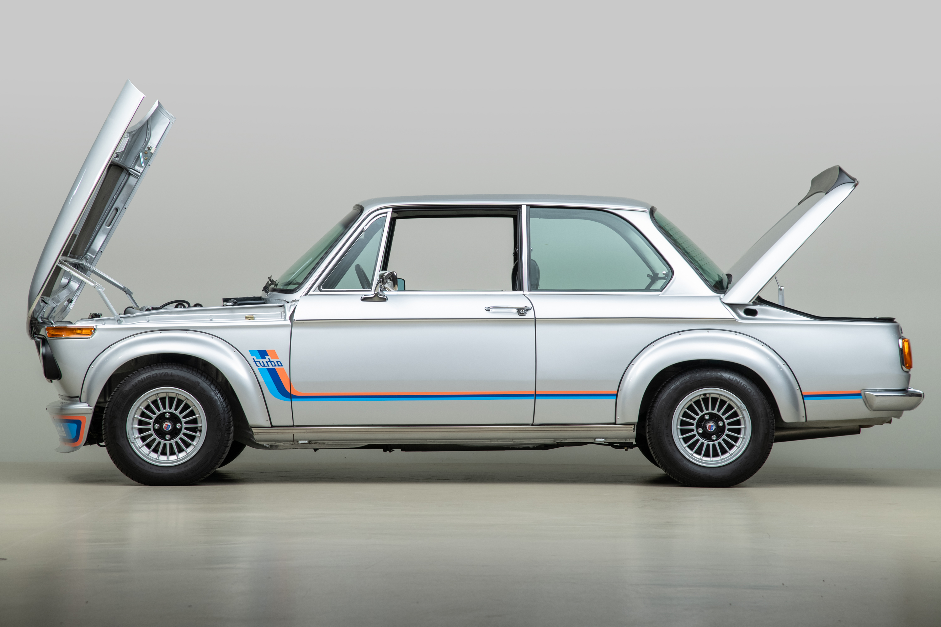 1974 BMW 2002 Turbo , POLARIS SILVER, VIN 4291203, MILEAGE 3879