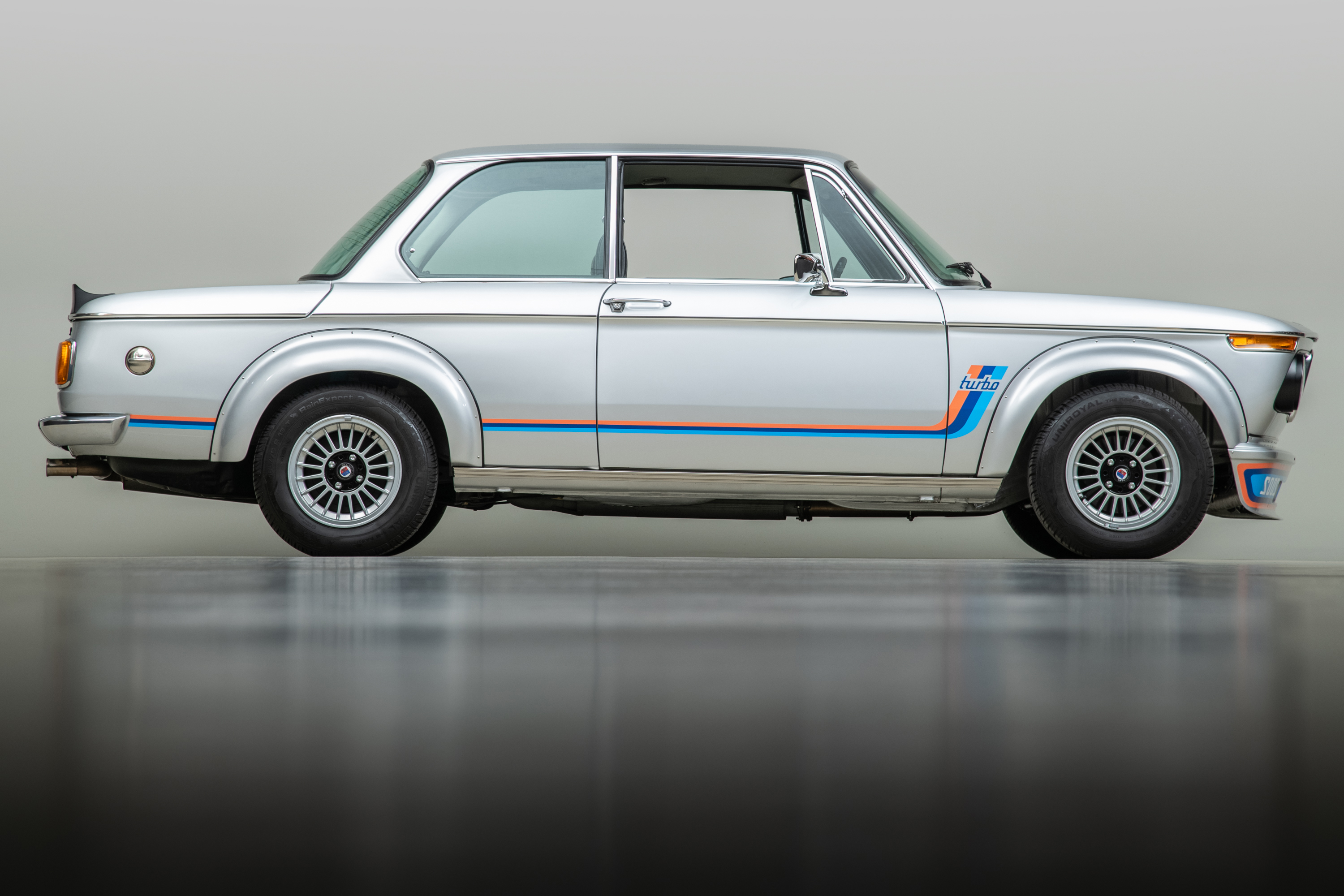 1974 BMW 2002 Turbo , POLARIS SILVER, VIN 4291203, MILEAGE 3879
