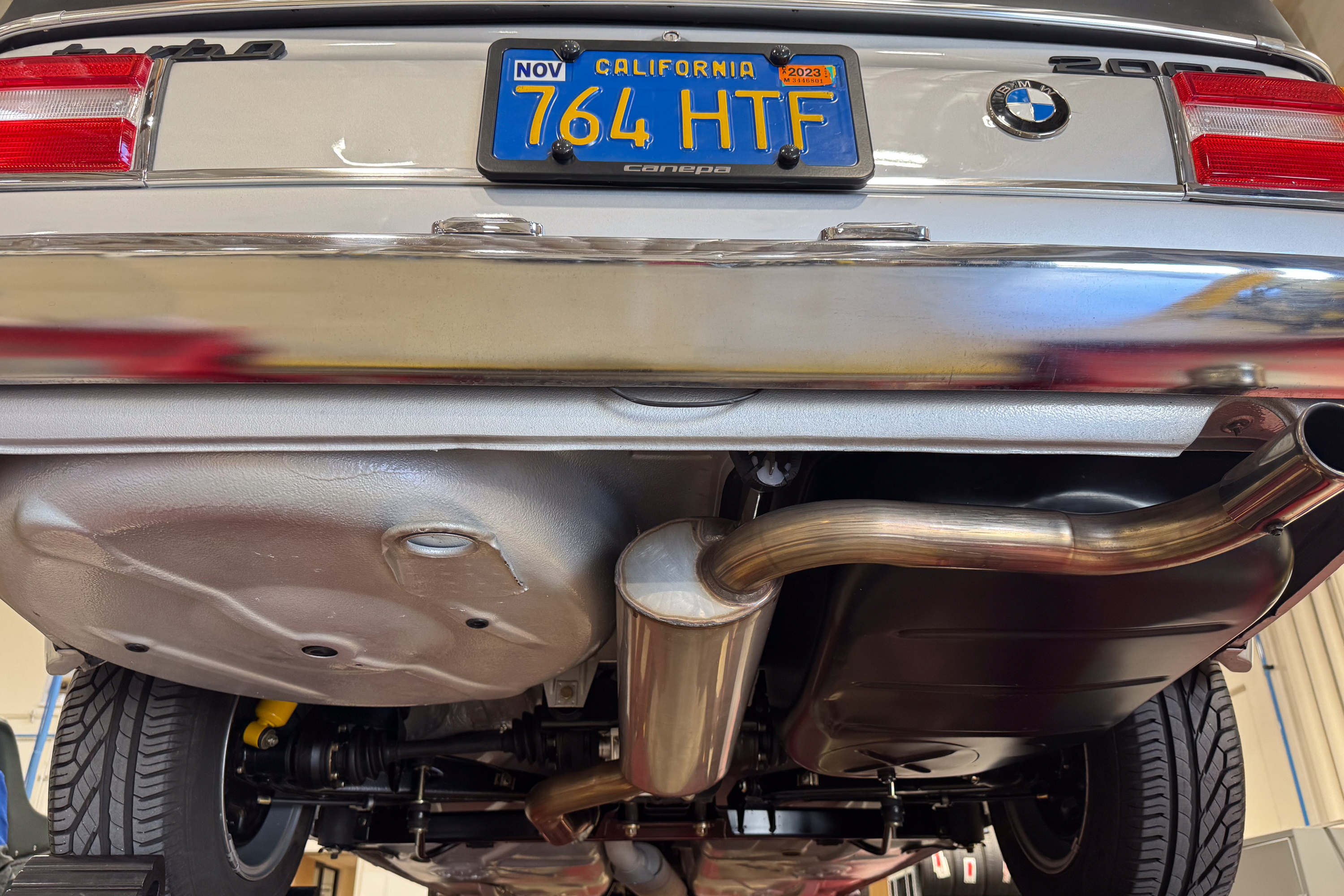 1974 BMW 2002 Turbo , POLARIS SILVER, VIN 4291203, MILEAGE 3879