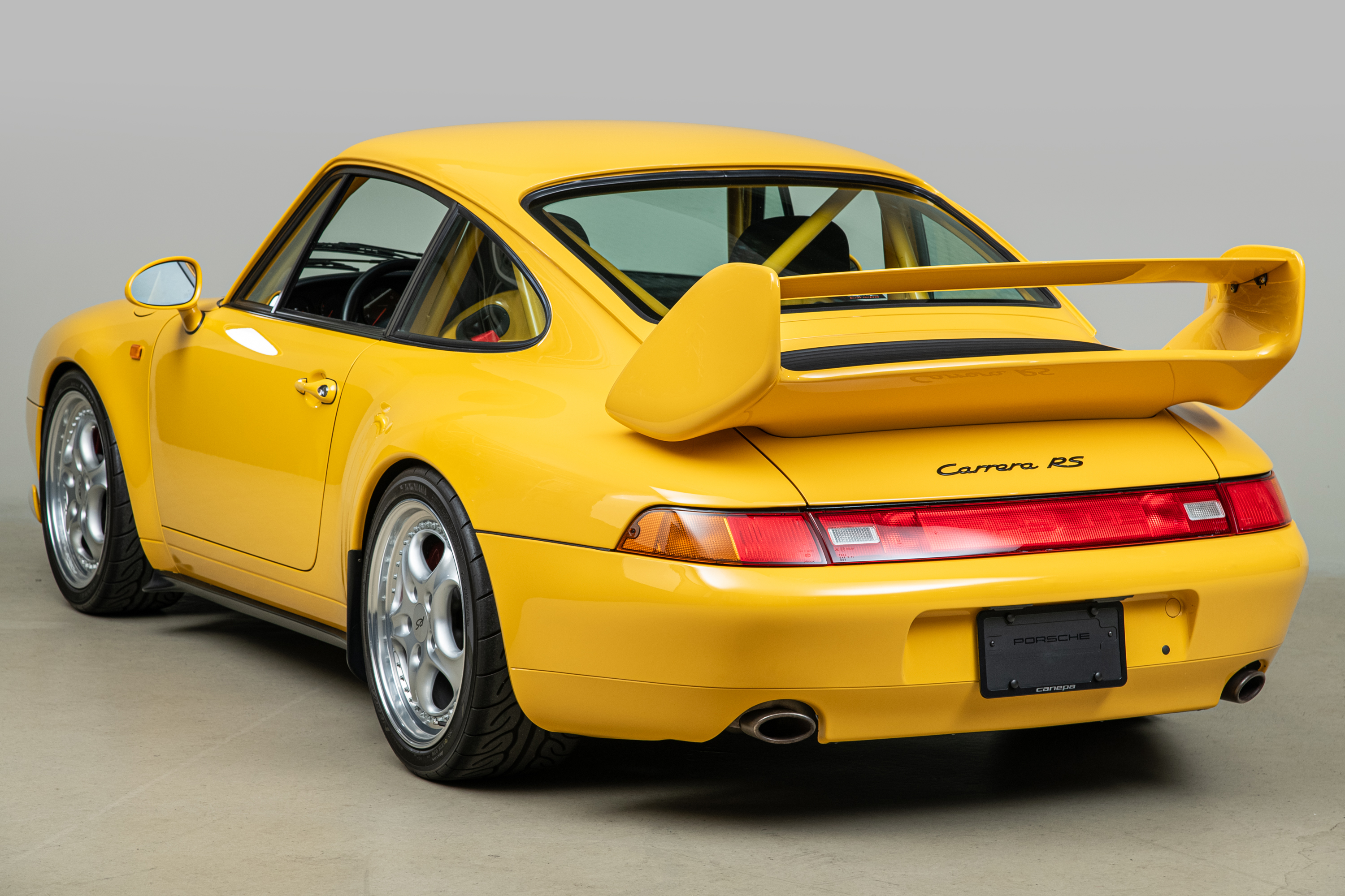 1995 Porsche 911 Carrera RS 3.8 Clubsport, SPEED YELLOW, VIN WP0ZZZ99ZSS390260, MILEAGE 19616