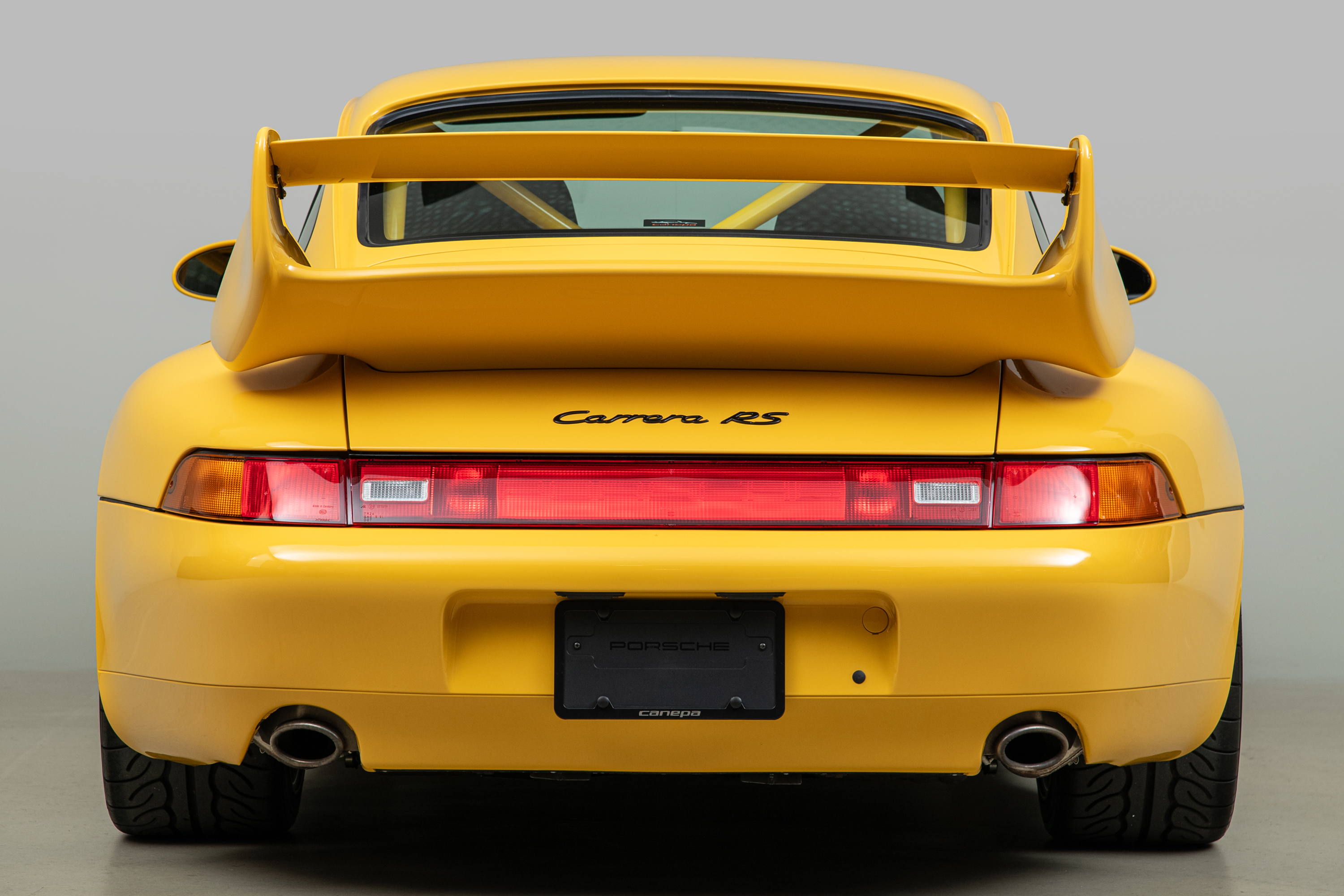 1995 Porsche 911 Carrera RS 3.8 Clubsport, SPEED YELLOW, VIN WP0ZZZ99ZSS390260, MILEAGE 19616