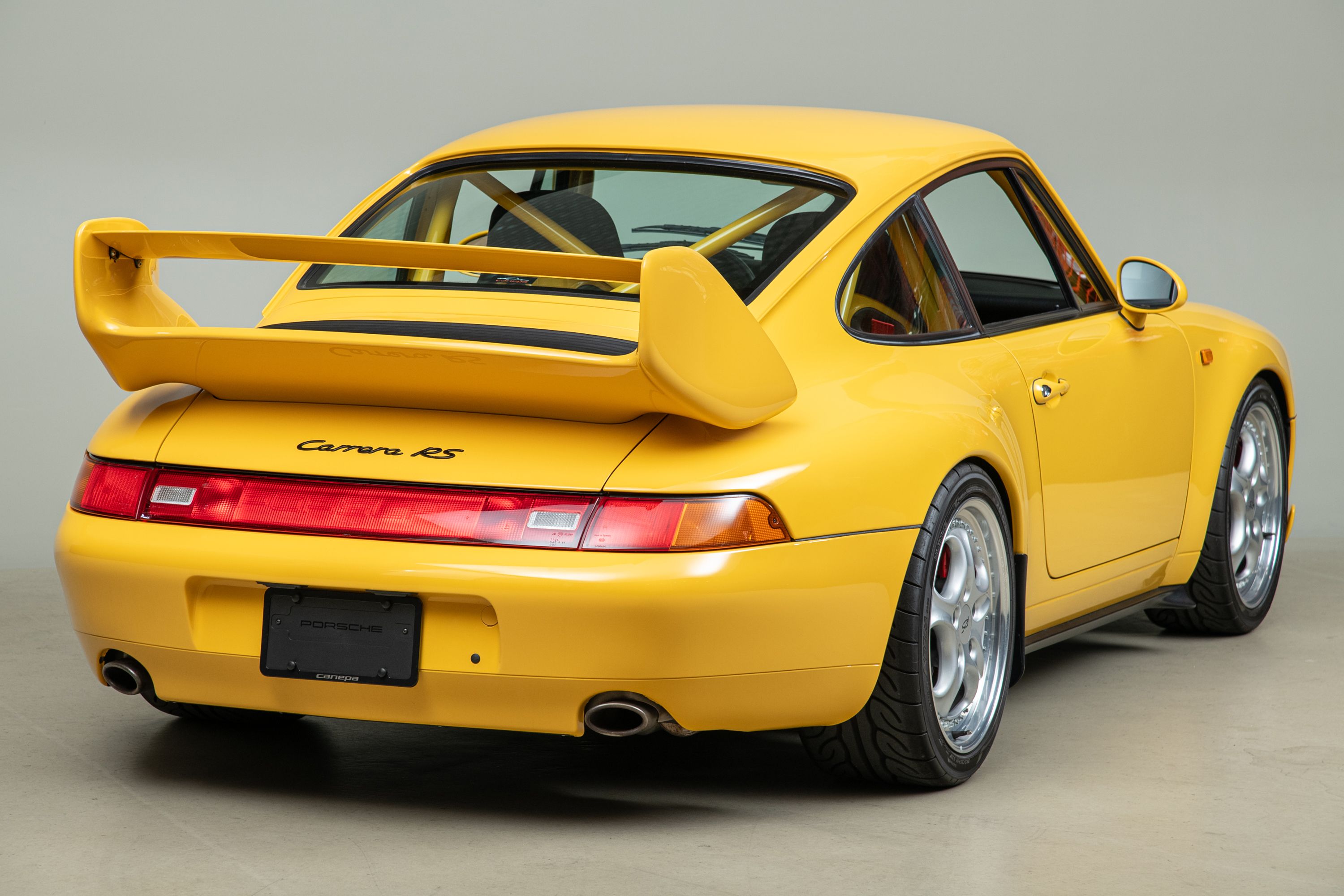 1995 Porsche 911 Carrera RS 3.8 Clubsport, SPEED YELLOW, VIN WP0ZZZ99ZSS390260, MILEAGE 19616