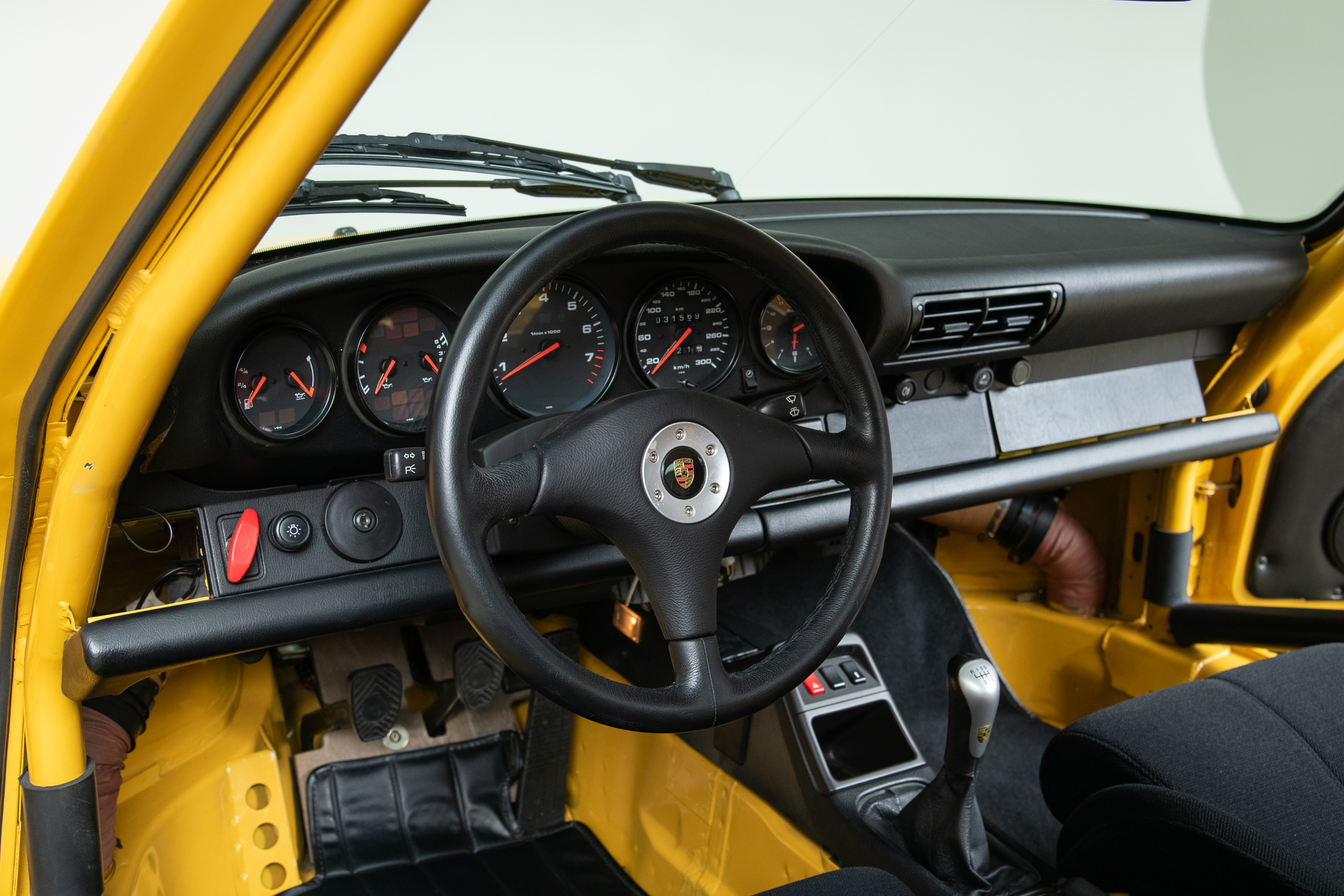 1995 Porsche 911 Carrera RS 3.8 Clubsport, SPEED YELLOW, VIN WP0ZZZ99ZSS390260, MILEAGE 19616
