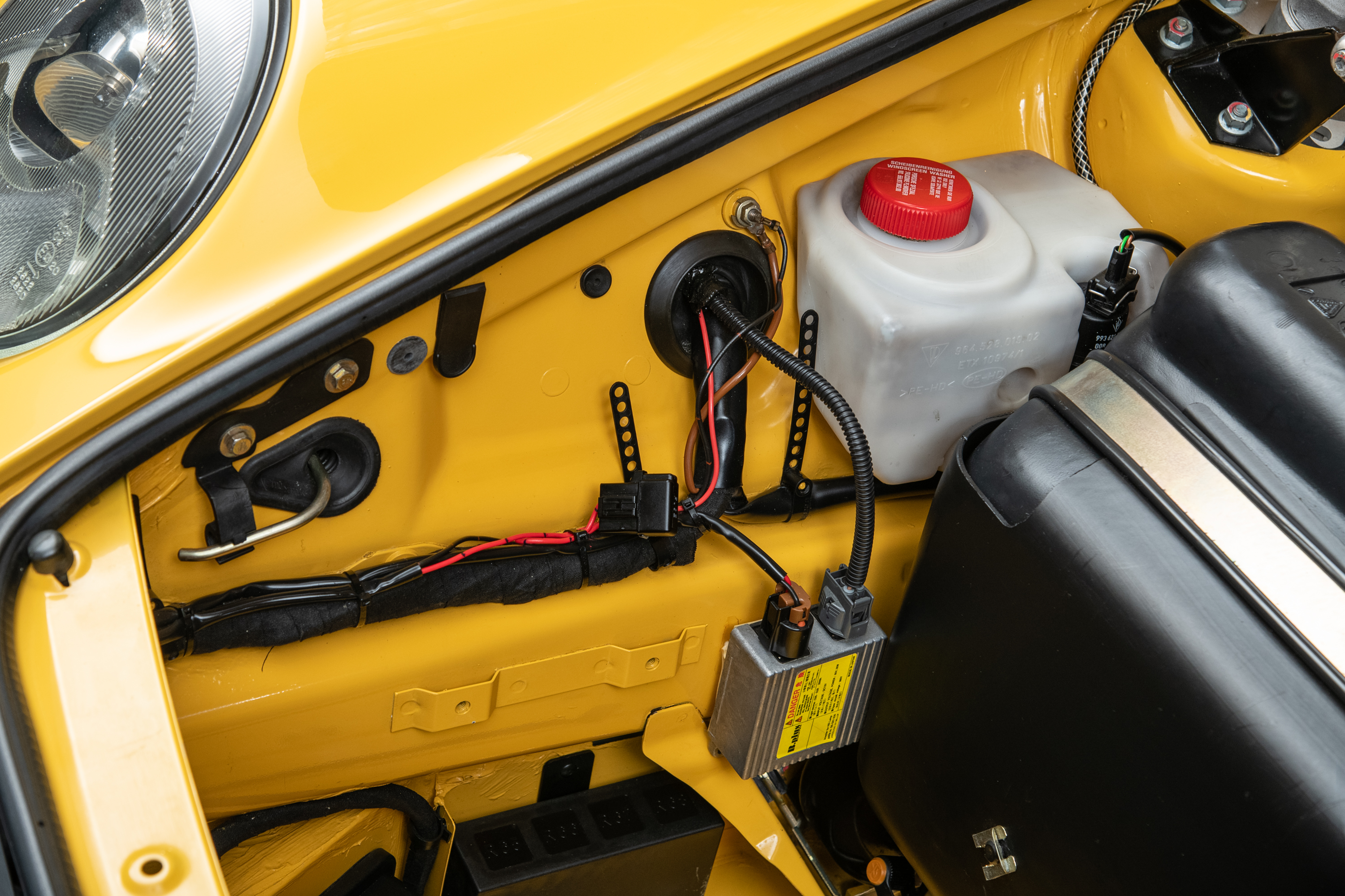 1995 Porsche 911 Carrera RS 3.8 Clubsport, SPEED YELLOW, VIN WP0ZZZ99ZSS390260, MILEAGE 19616