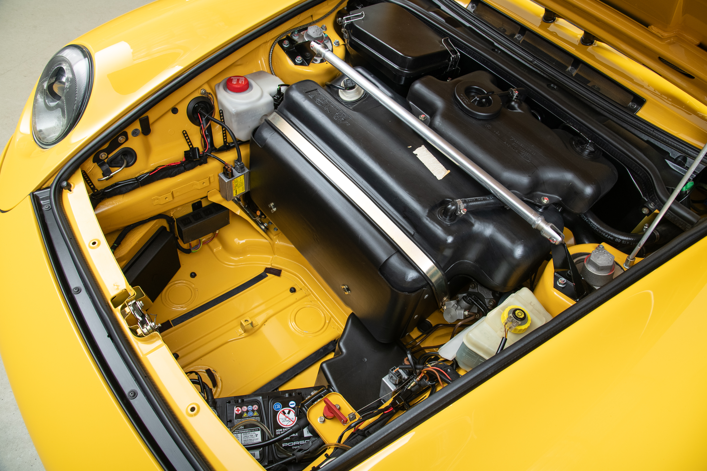 1995 Porsche 911 Carrera RS 3.8 Clubsport, SPEED YELLOW, VIN WP0ZZZ99ZSS390260, MILEAGE 19616