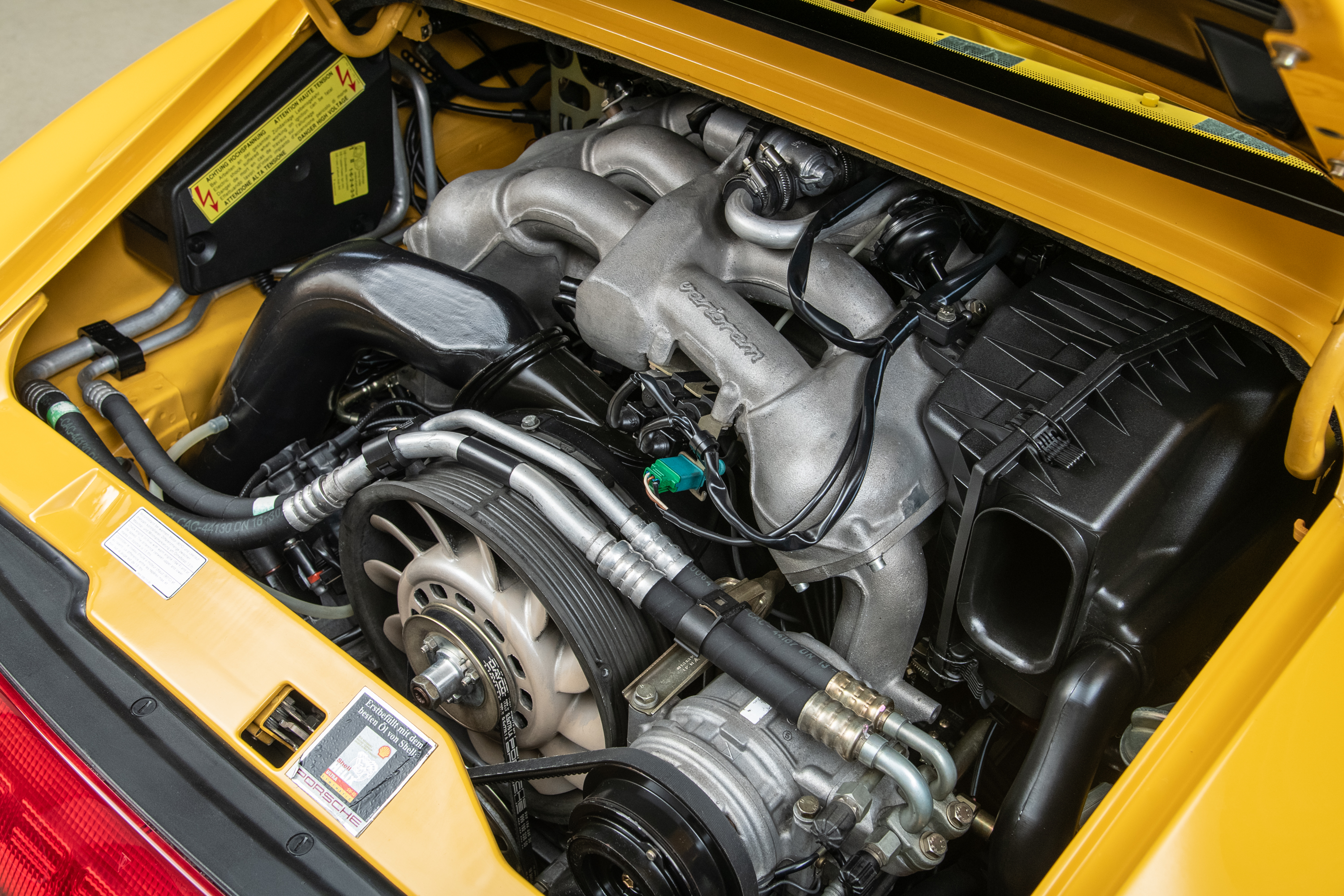 1995 Porsche 911 Carrera RS 3.8 Clubsport, SPEED YELLOW, VIN WP0ZZZ99ZSS390260, MILEAGE 19616