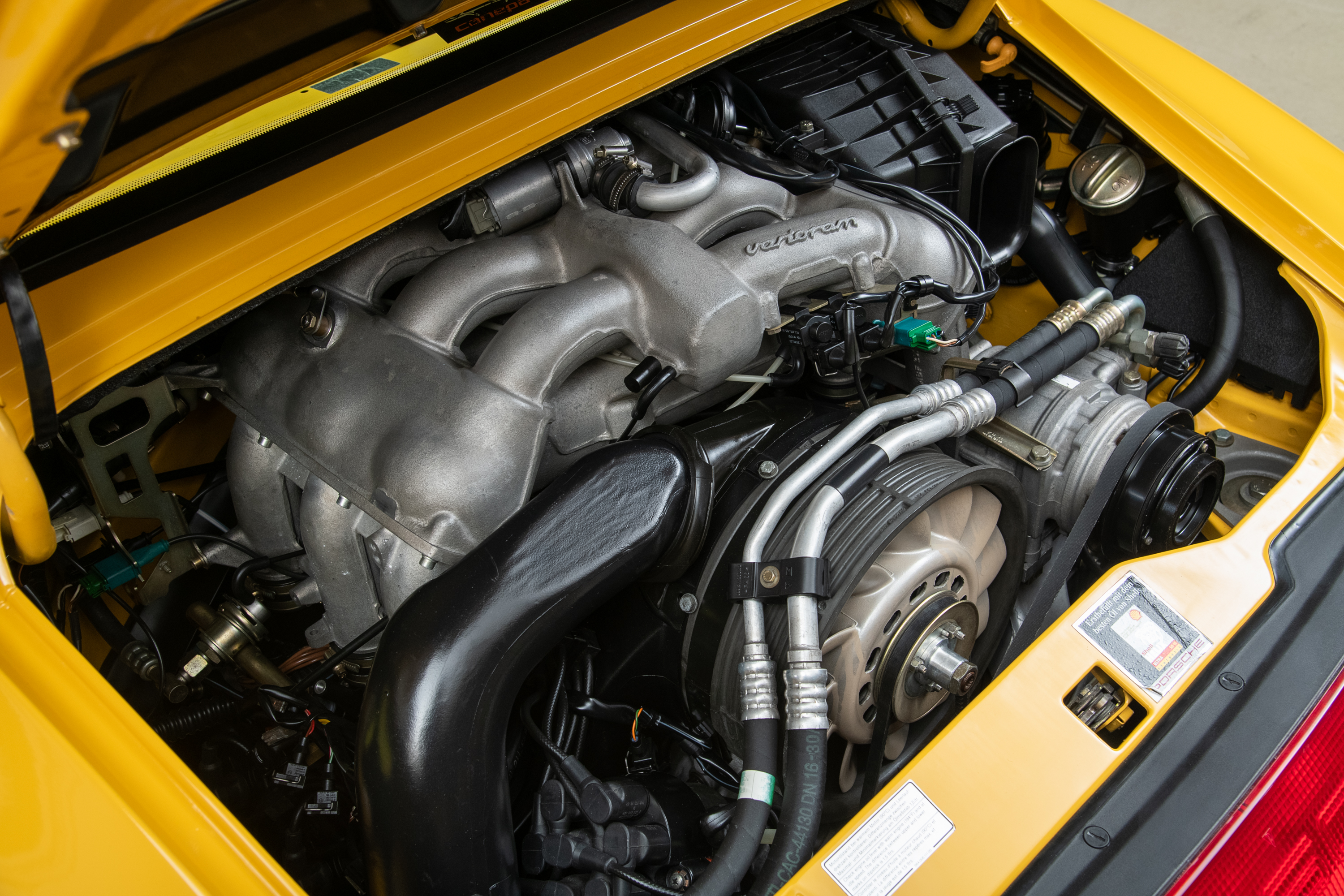 1995 Porsche 911 Carrera RS 3.8 Clubsport, SPEED YELLOW, VIN WP0ZZZ99ZSS390260, MILEAGE 19616