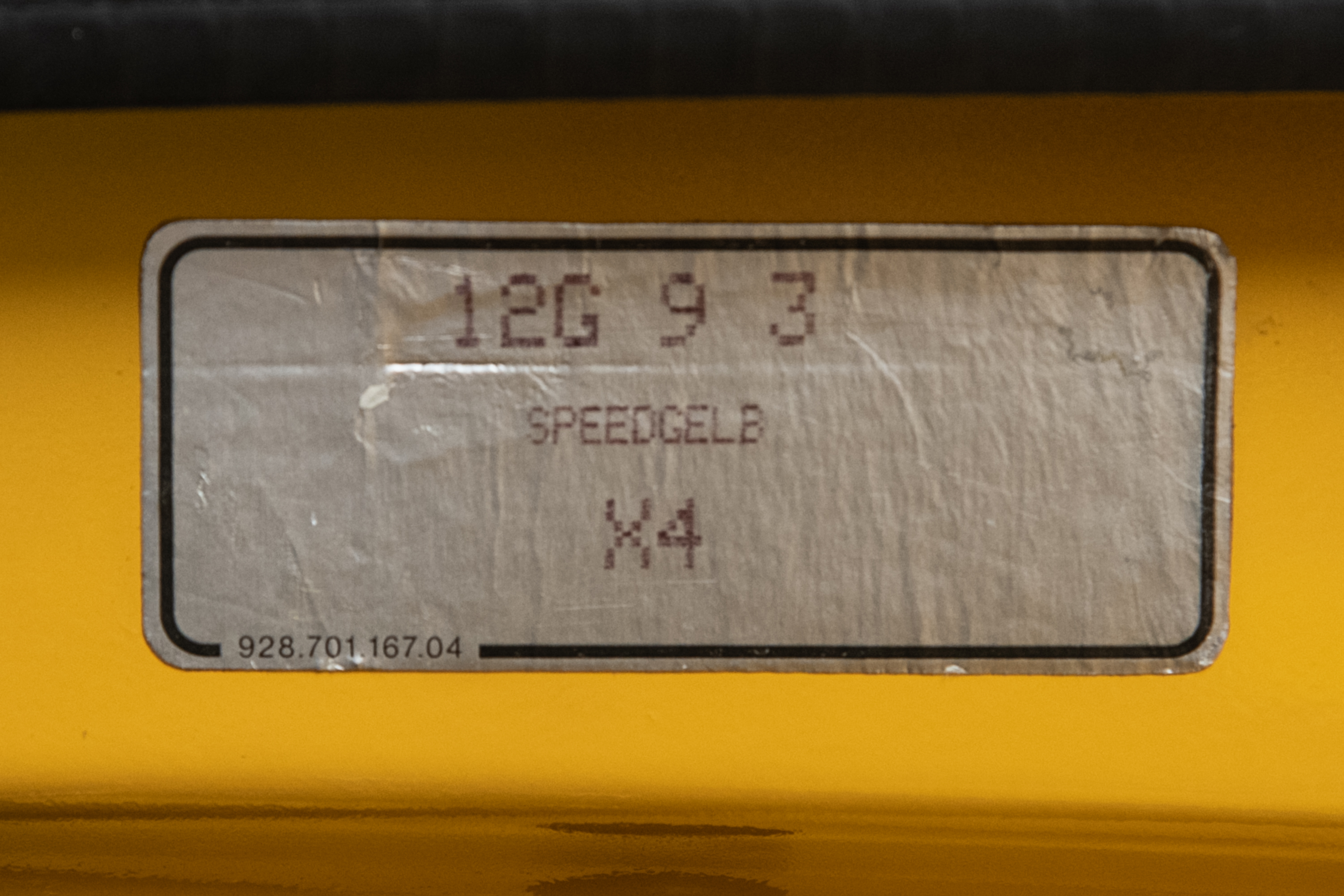 1995 Porsche 911 Carrera RS 3.8 Clubsport, SPEED YELLOW, VIN WP0ZZZ99ZSS390260, MILEAGE 19616