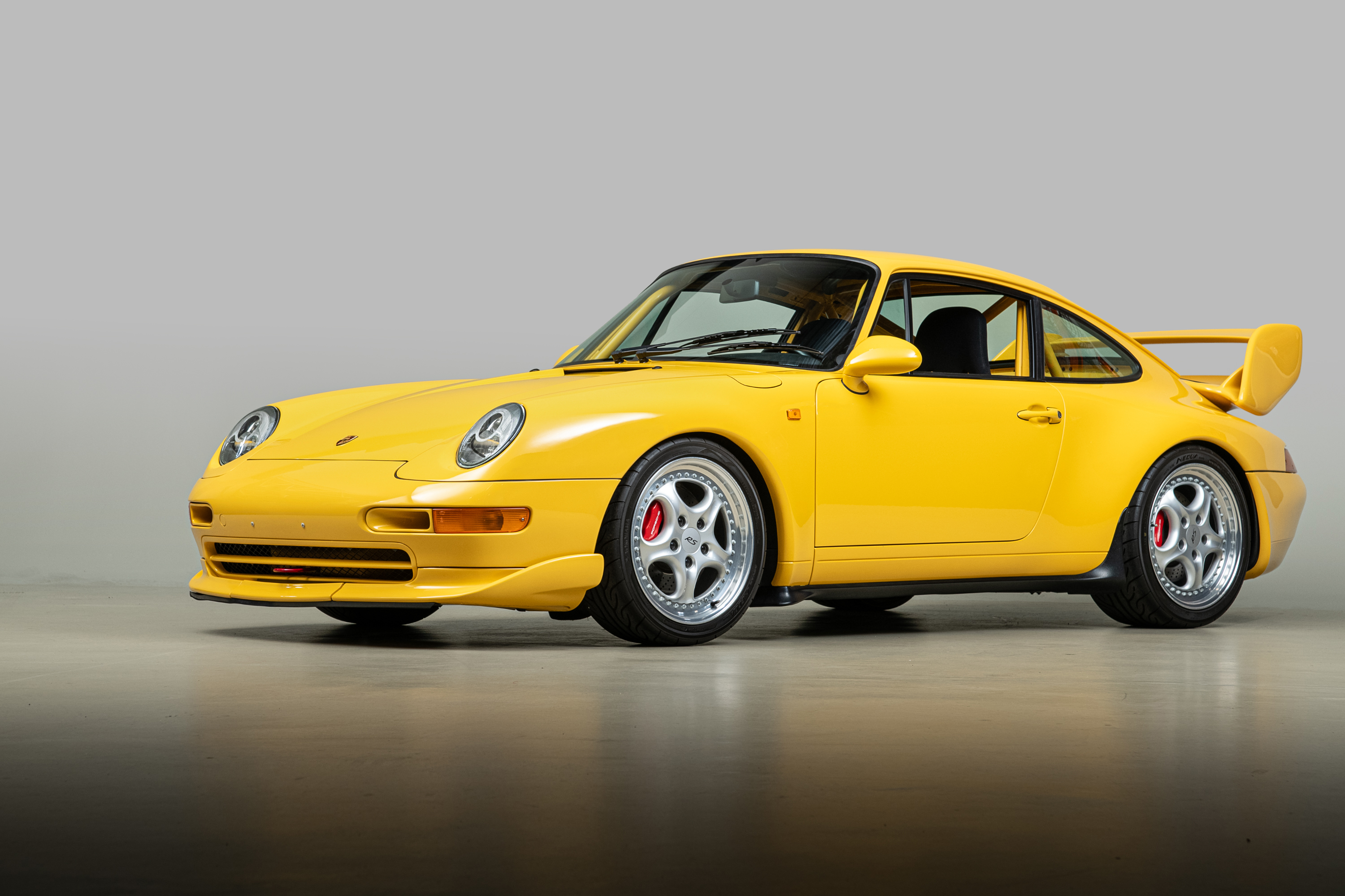 1995 Porsche 911 Carrera RS 3.8 Clubsport, SPEED YELLOW, VIN WP0ZZZ99ZSS390260, MILEAGE 19616