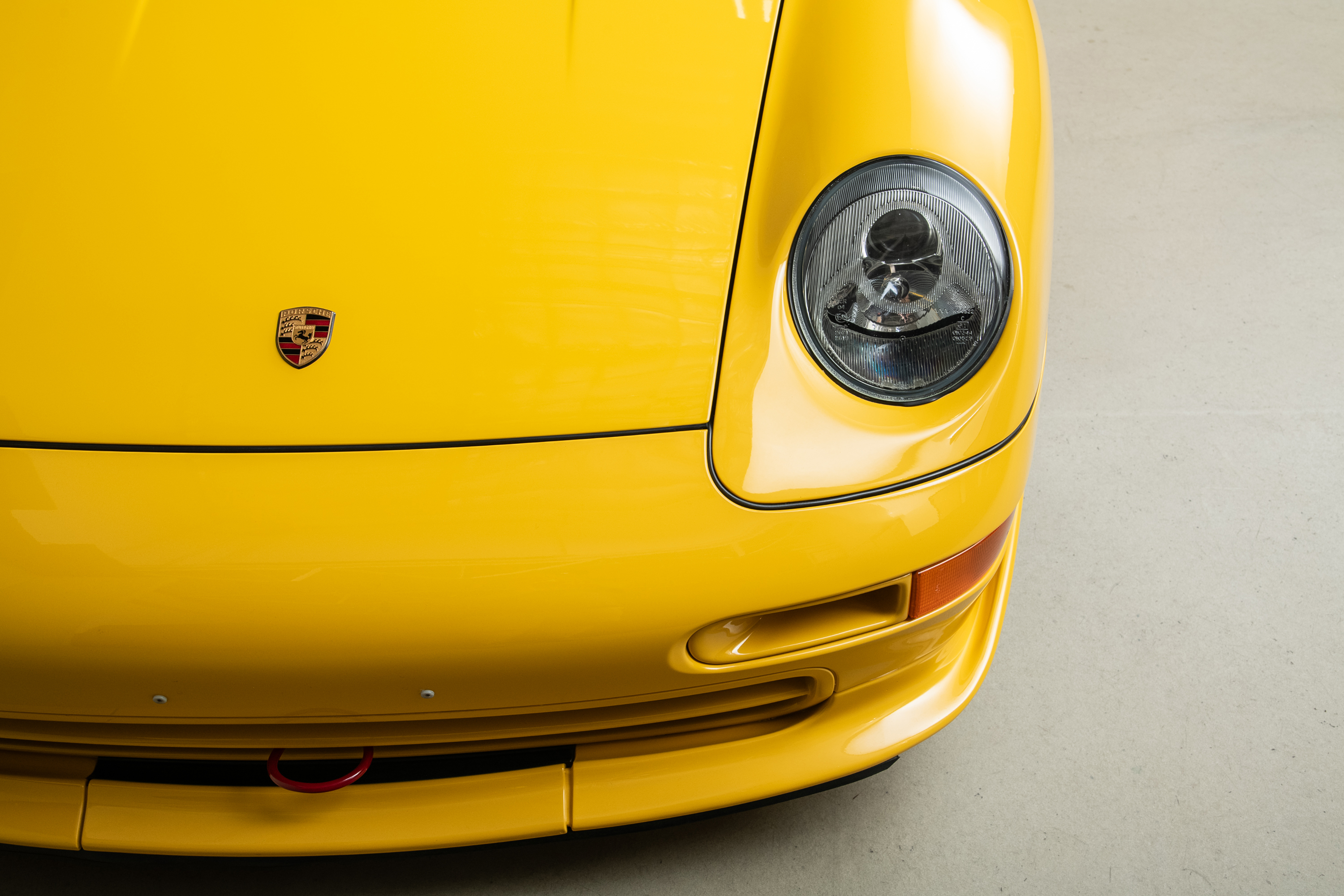 1995 Porsche 911 Carrera RS 3.8 Clubsport, SPEED YELLOW, VIN WP0ZZZ99ZSS390260, MILEAGE 19616
