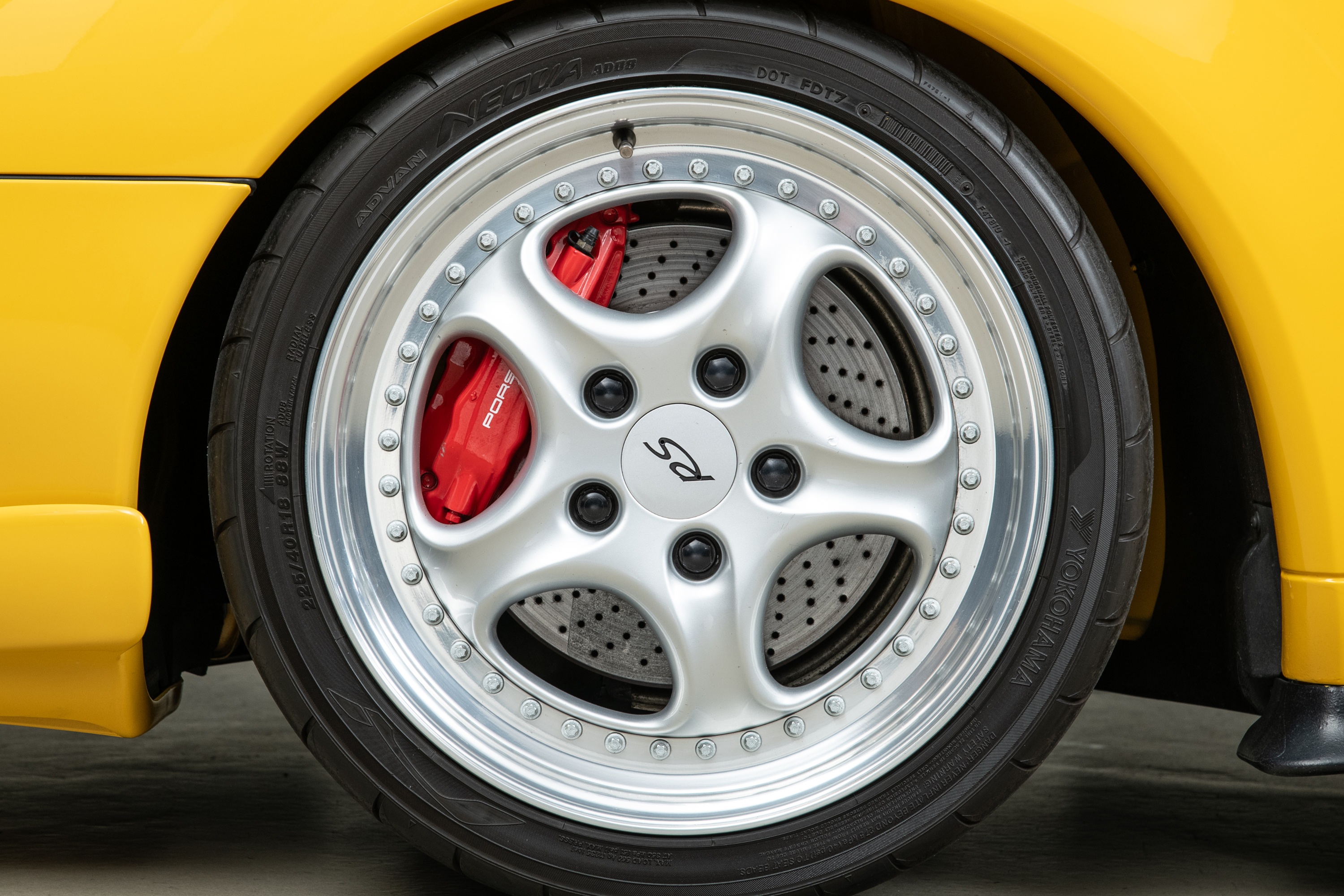 1995 Porsche 911 Carrera RS 3.8 Clubsport, SPEED YELLOW, VIN WP0ZZZ99ZSS390260, MILEAGE 19616